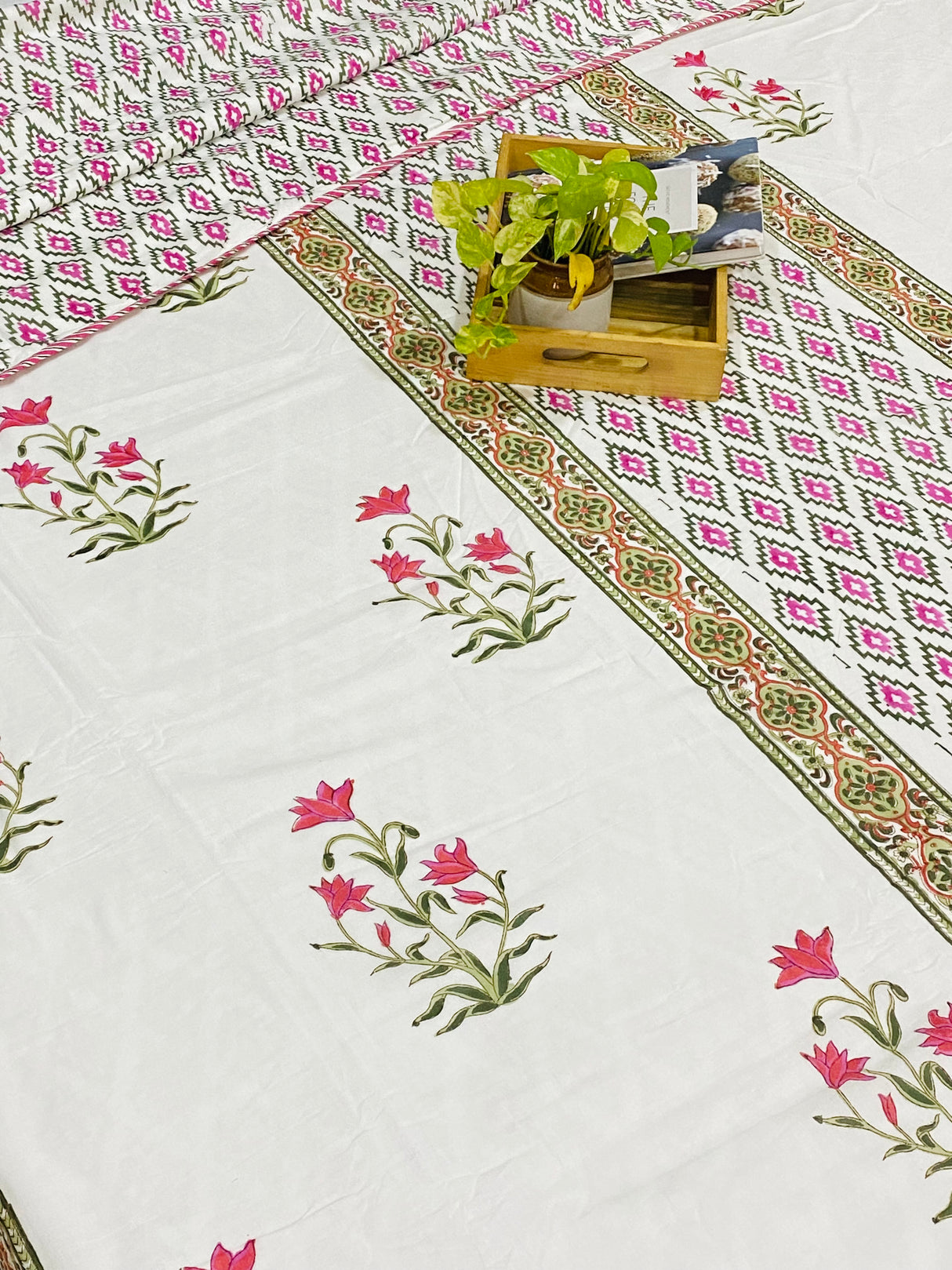 Blockprint Cotton Dohar
