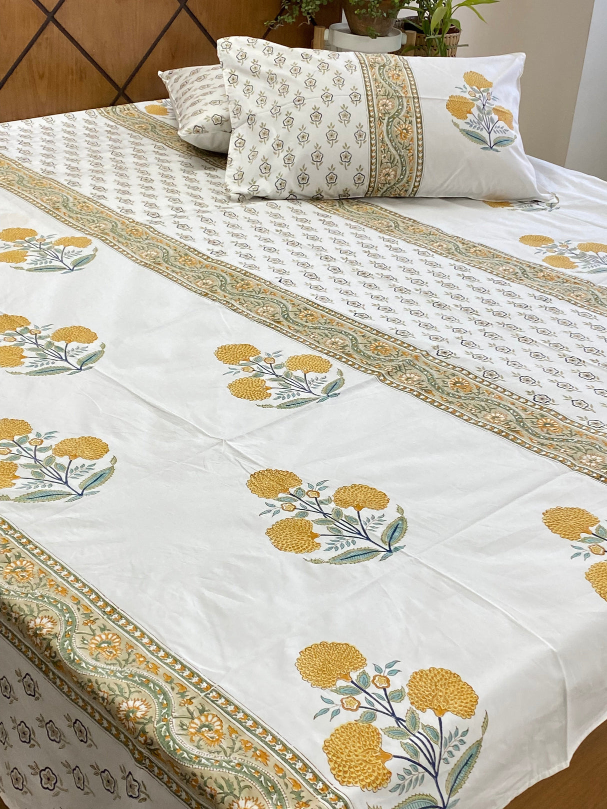 Blockprint Cotton Bedsheet