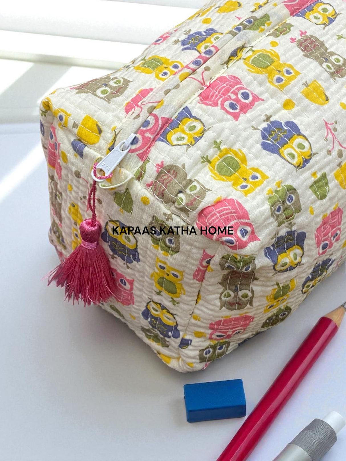 Cute Owls LARGE Pouch