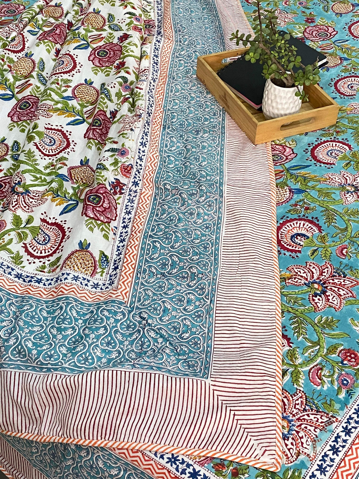 Blockprint Cotton Dohar
