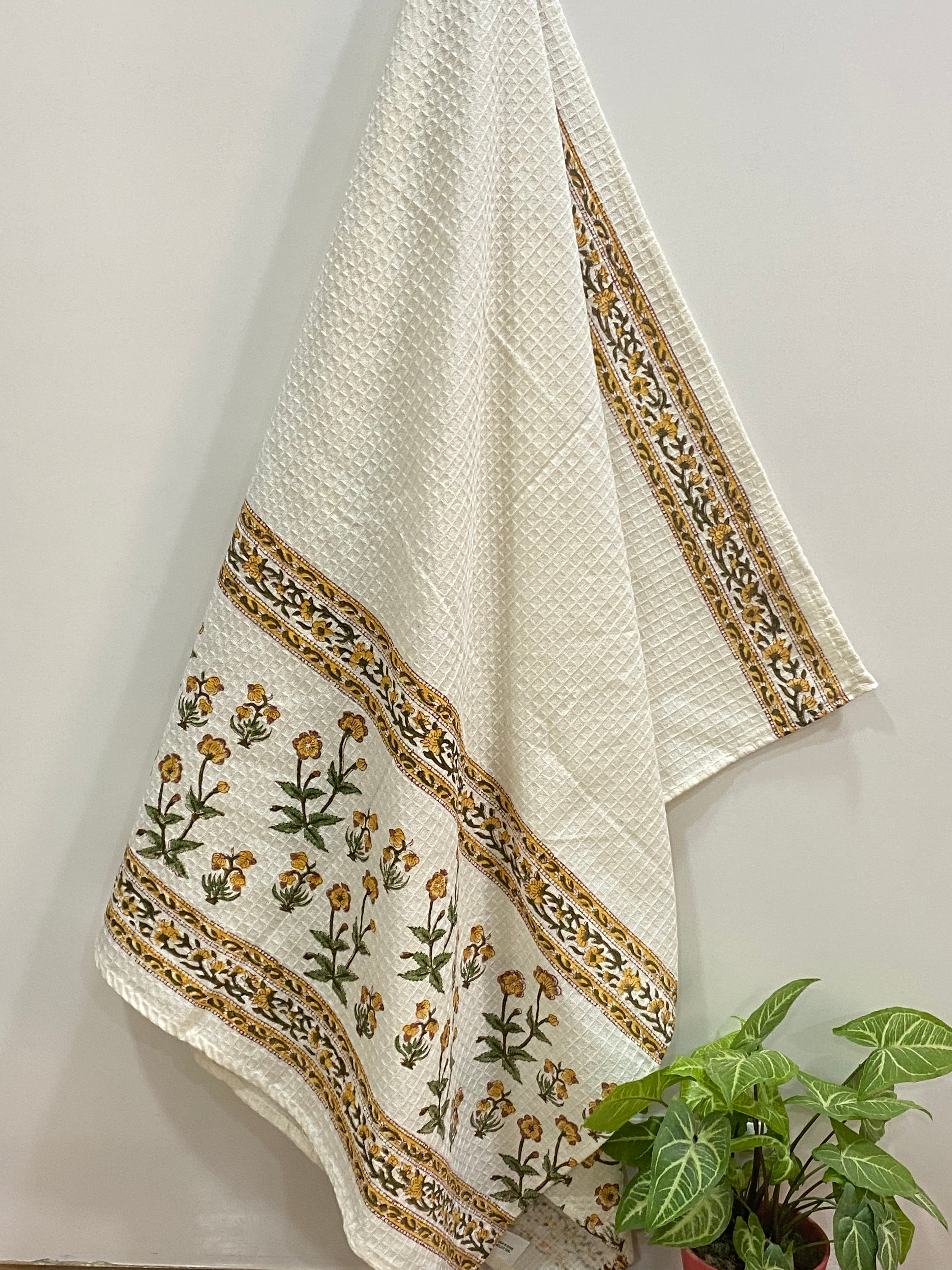 Blockprint Soft Cotton Towel (60-30 inches)