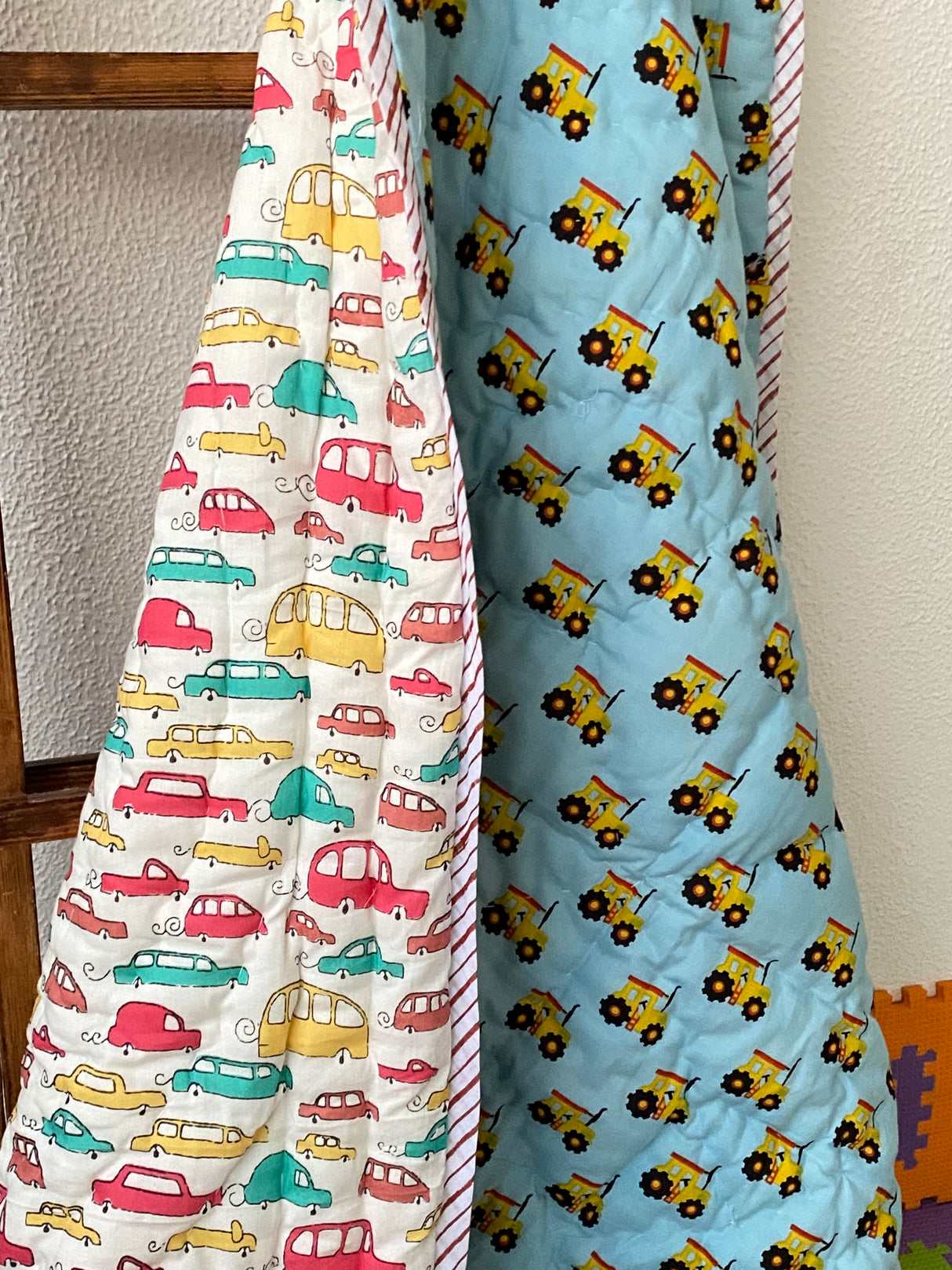 Car Tractor Kids Quilt