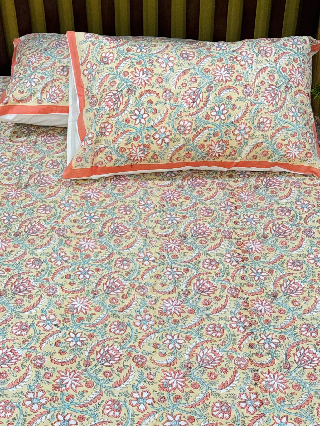 Blockprint Cotton Bedsheet