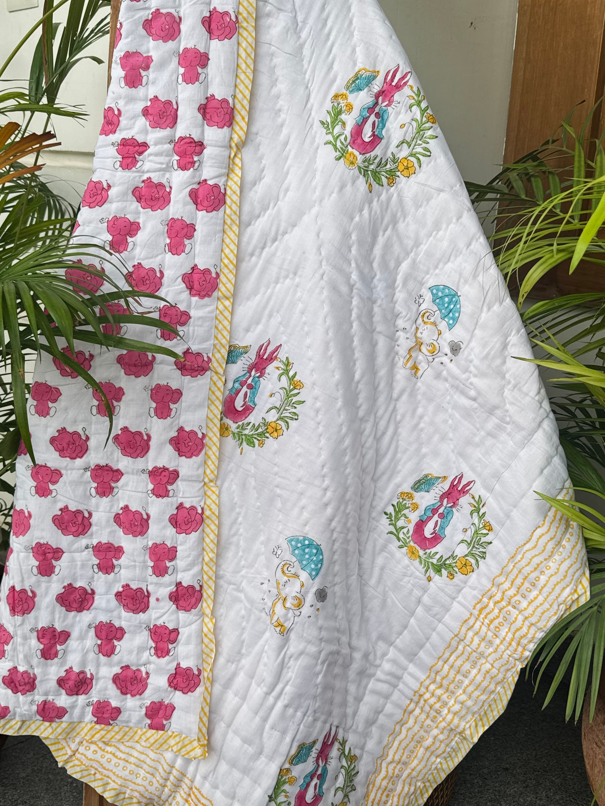 Peter Pan Rabbit Quilt Blockprint