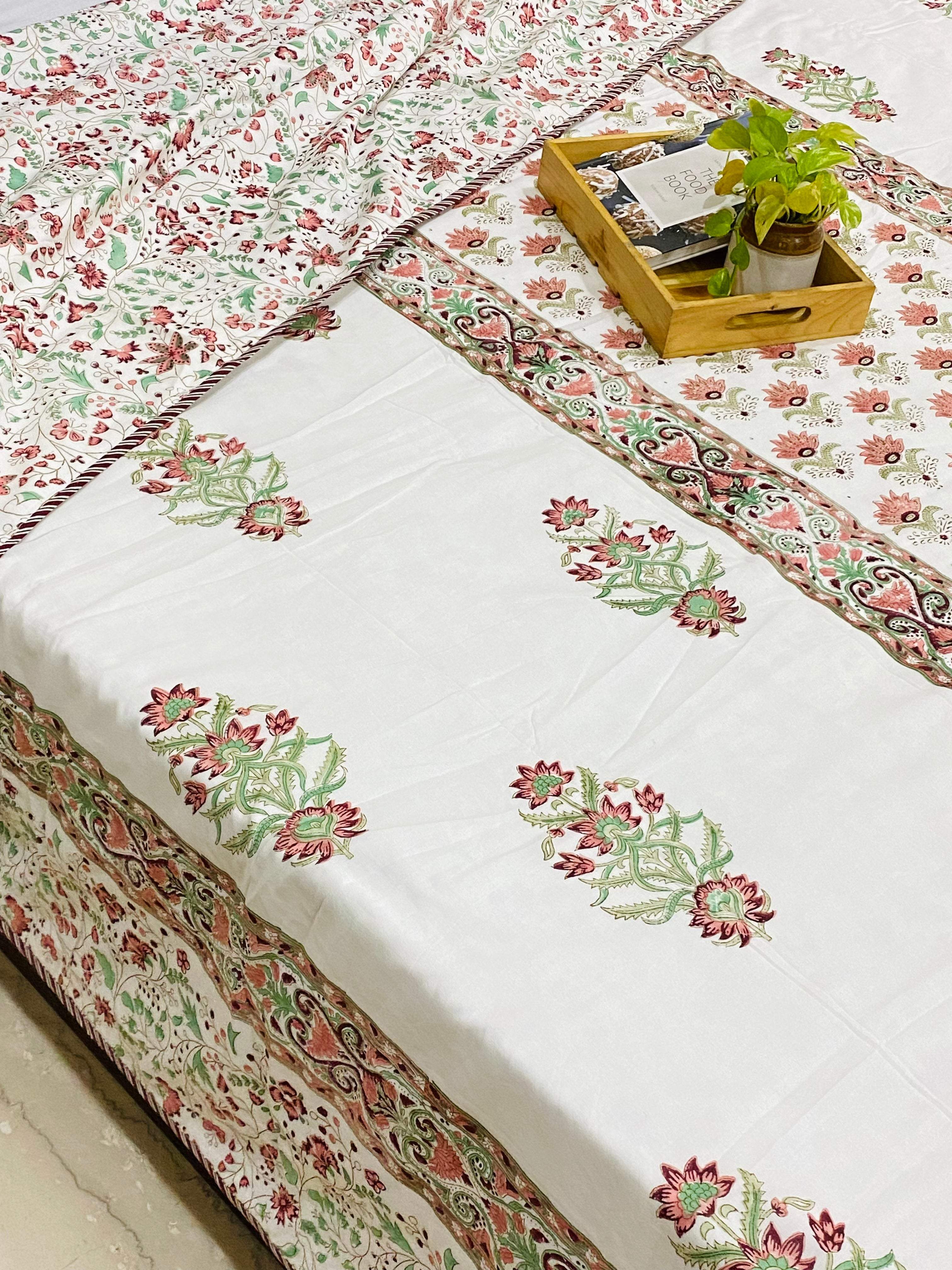 Blockprint Cotton Dohar- Double Size (90*108 inches)