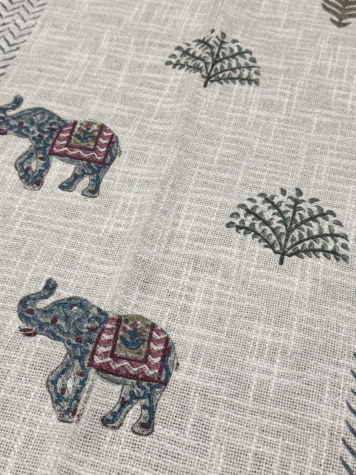 Blockprint Cotton Slub Table Runner