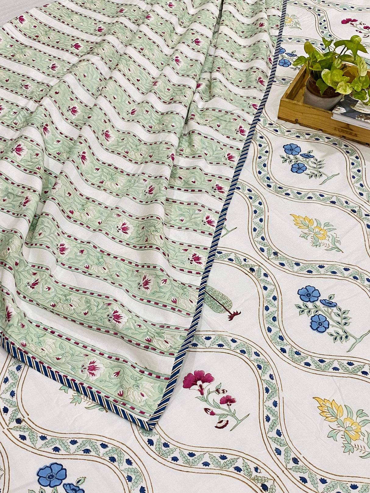 Blockprint Cotton Dohar