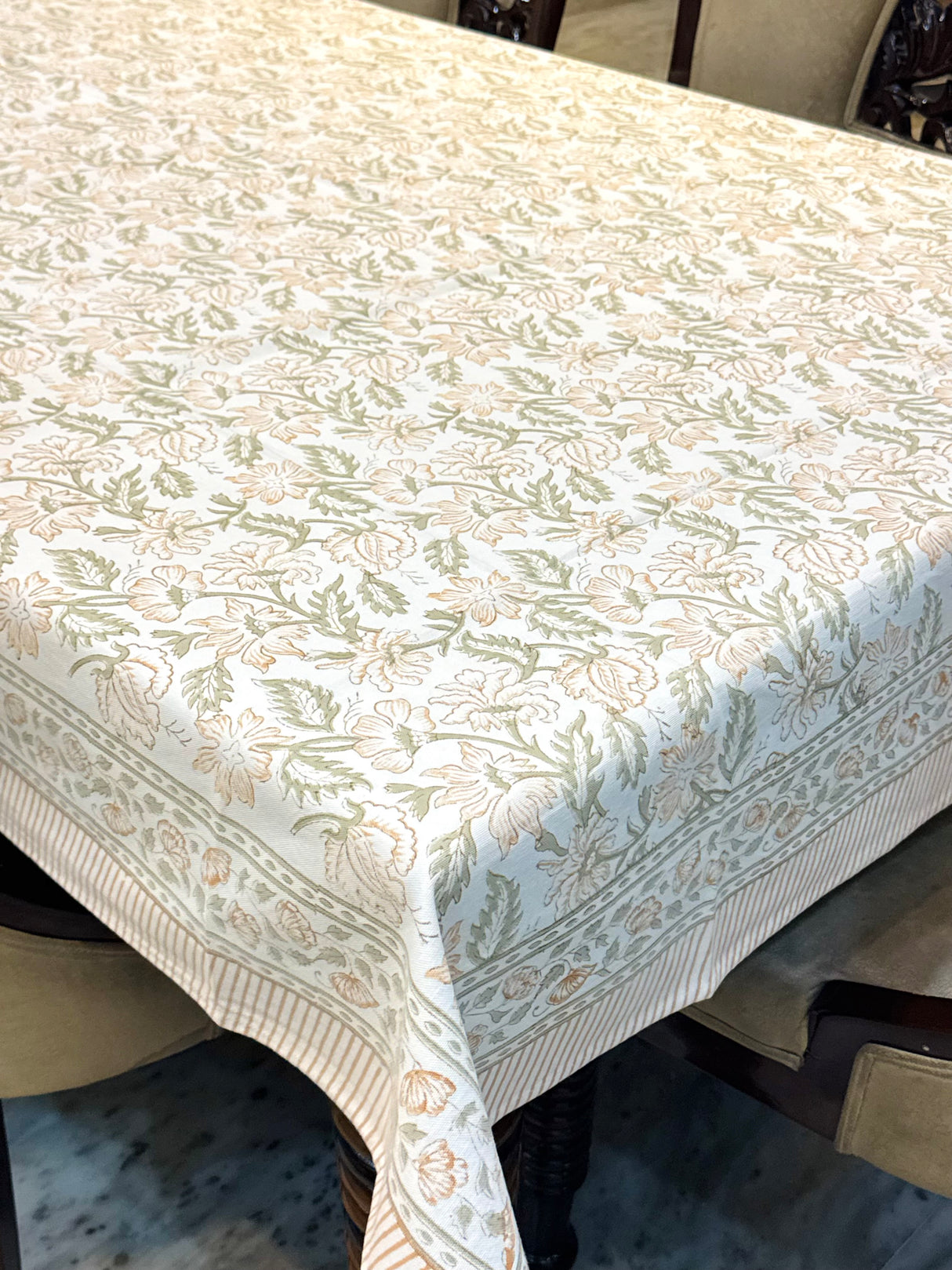 Blockprint Table Cloth 8 Seater (108*60 inches)