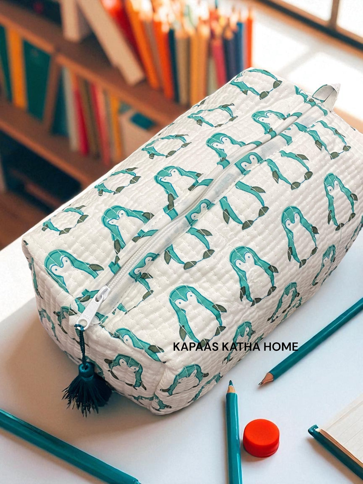 Cute Penguins LARGE Pouch