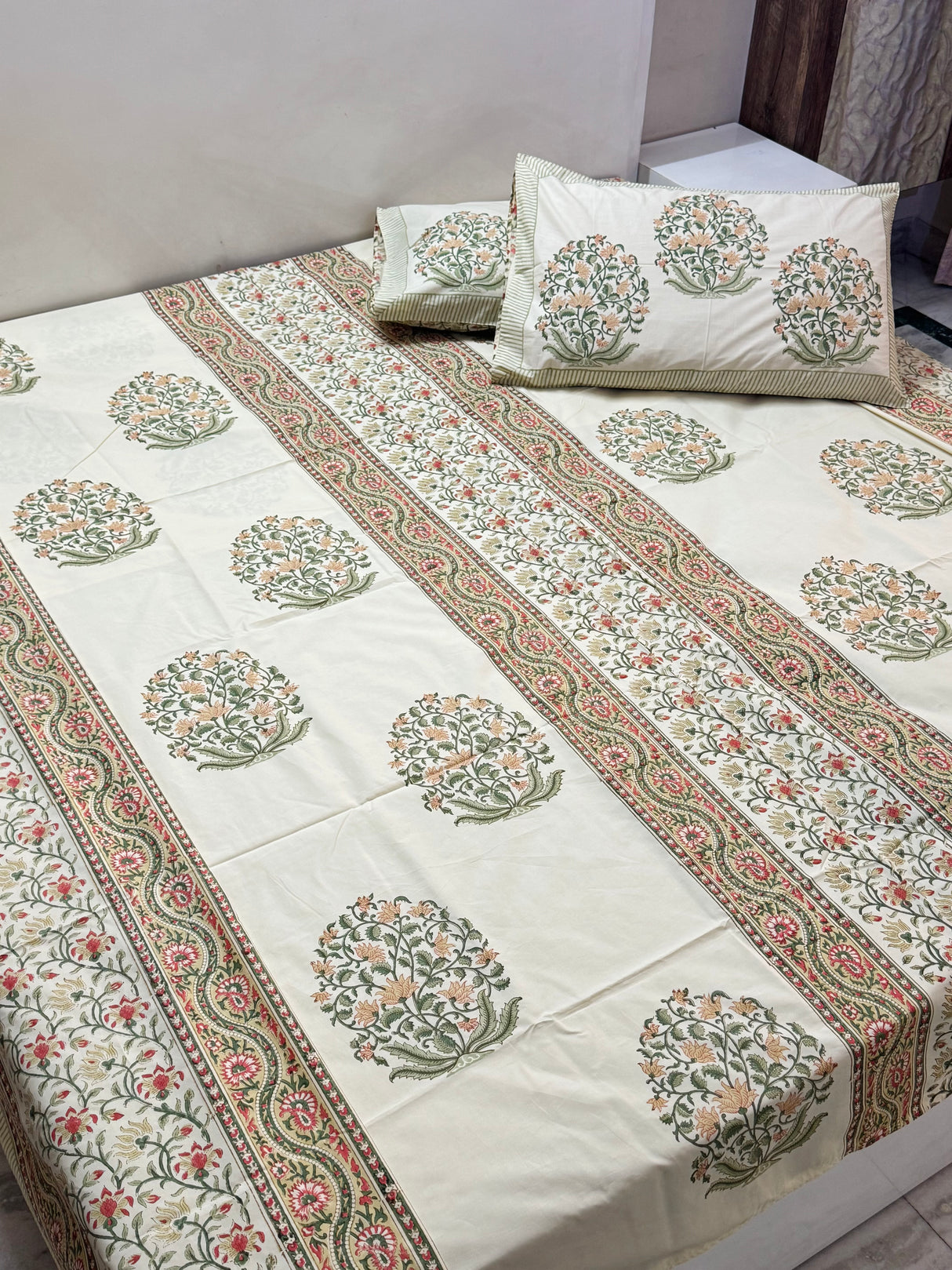 Blockprint Cotton Bedsheet