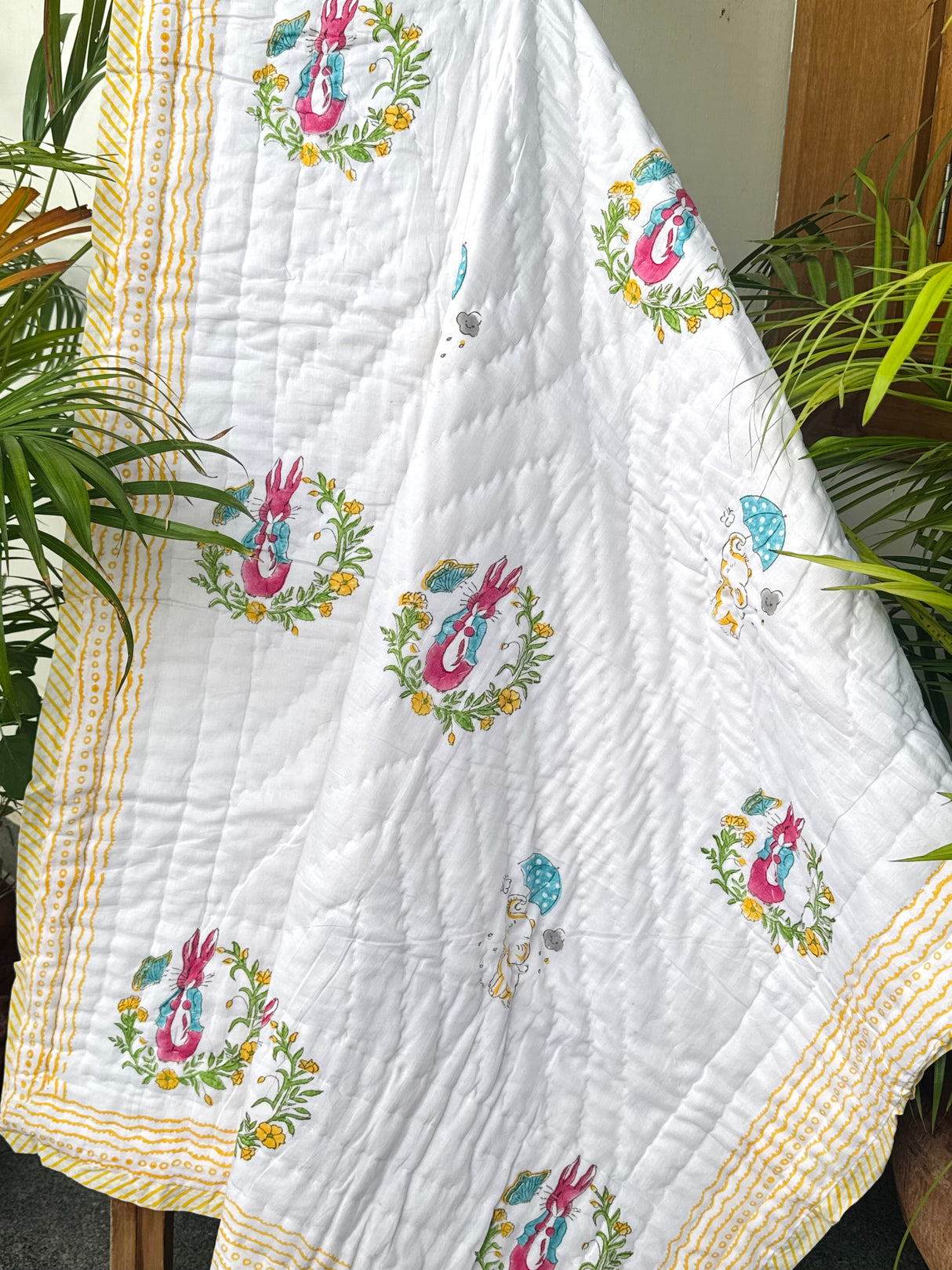 Peter Pan Rabbit Quilt Blockprint