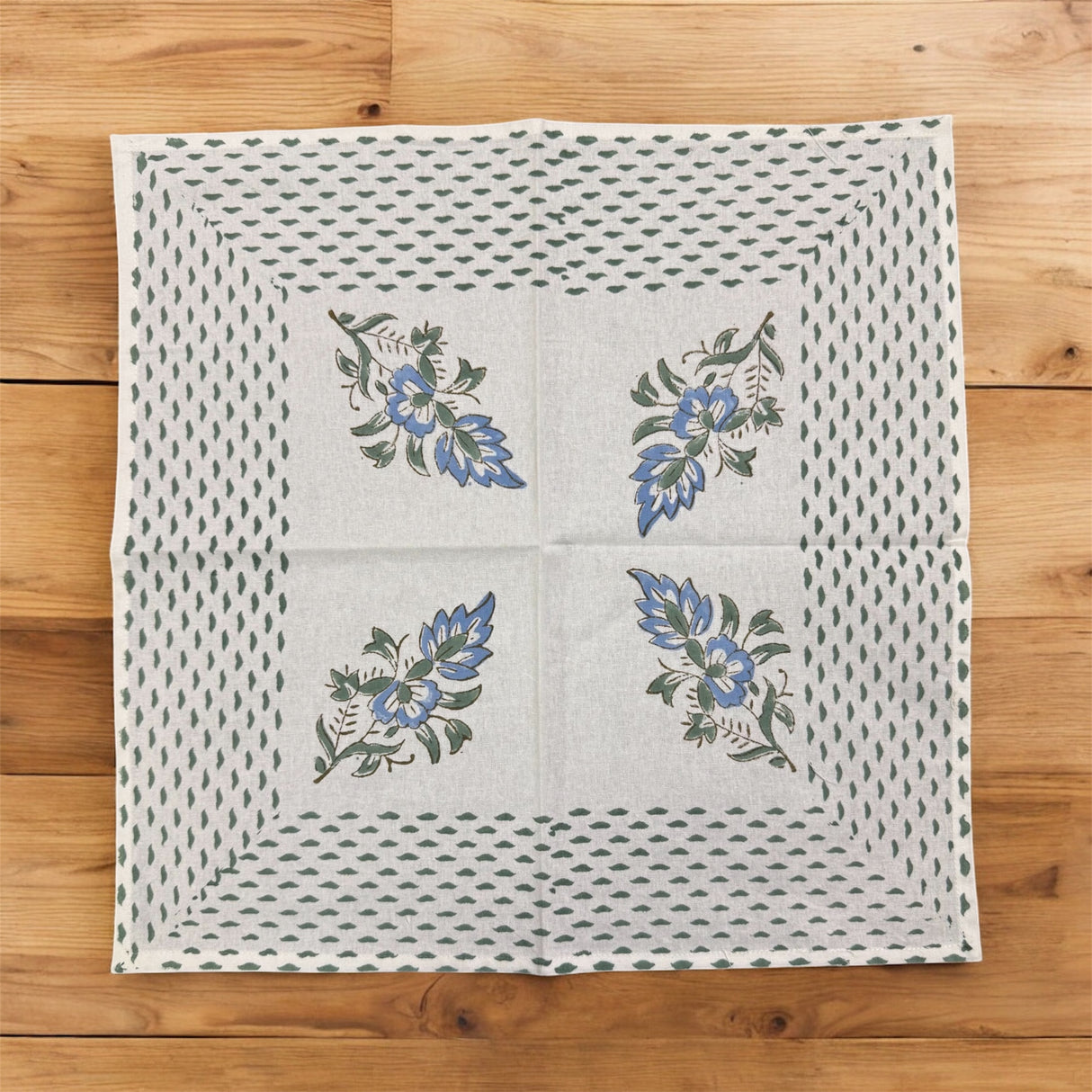 Blockprint Table Mat & Napkin Set- 6 Seater