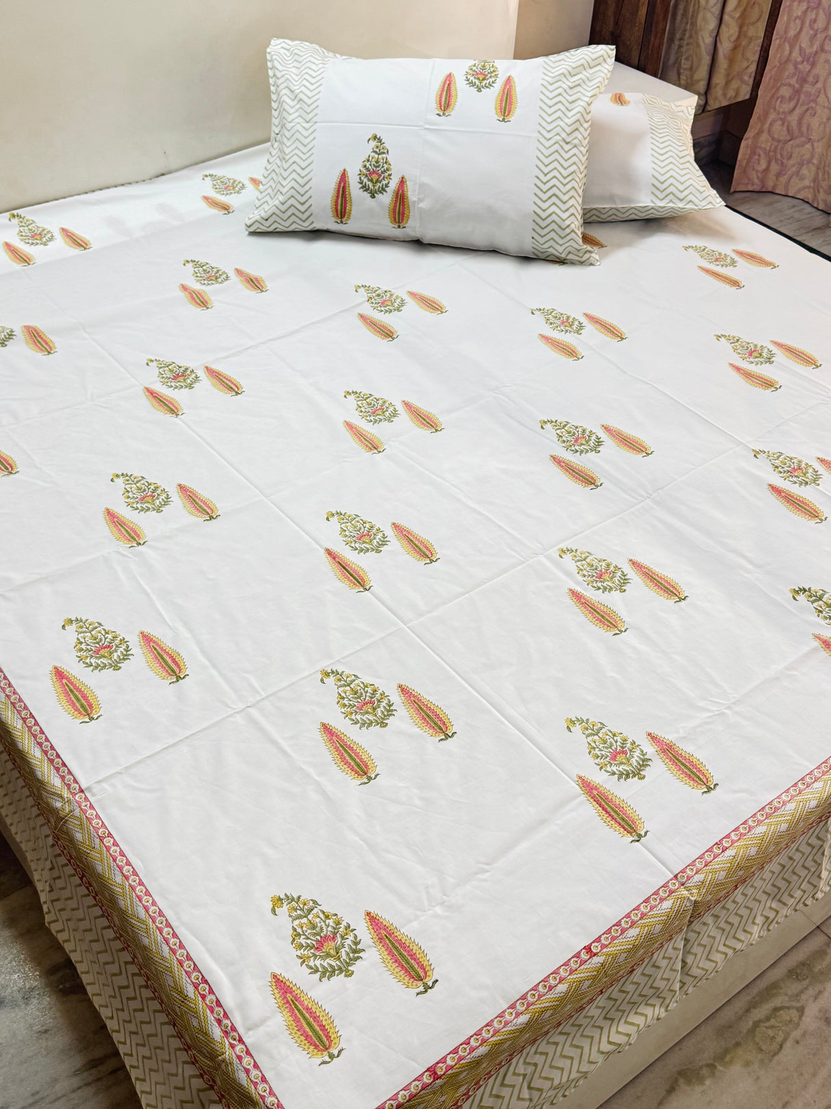 Blockprint Cotton Bedsheet