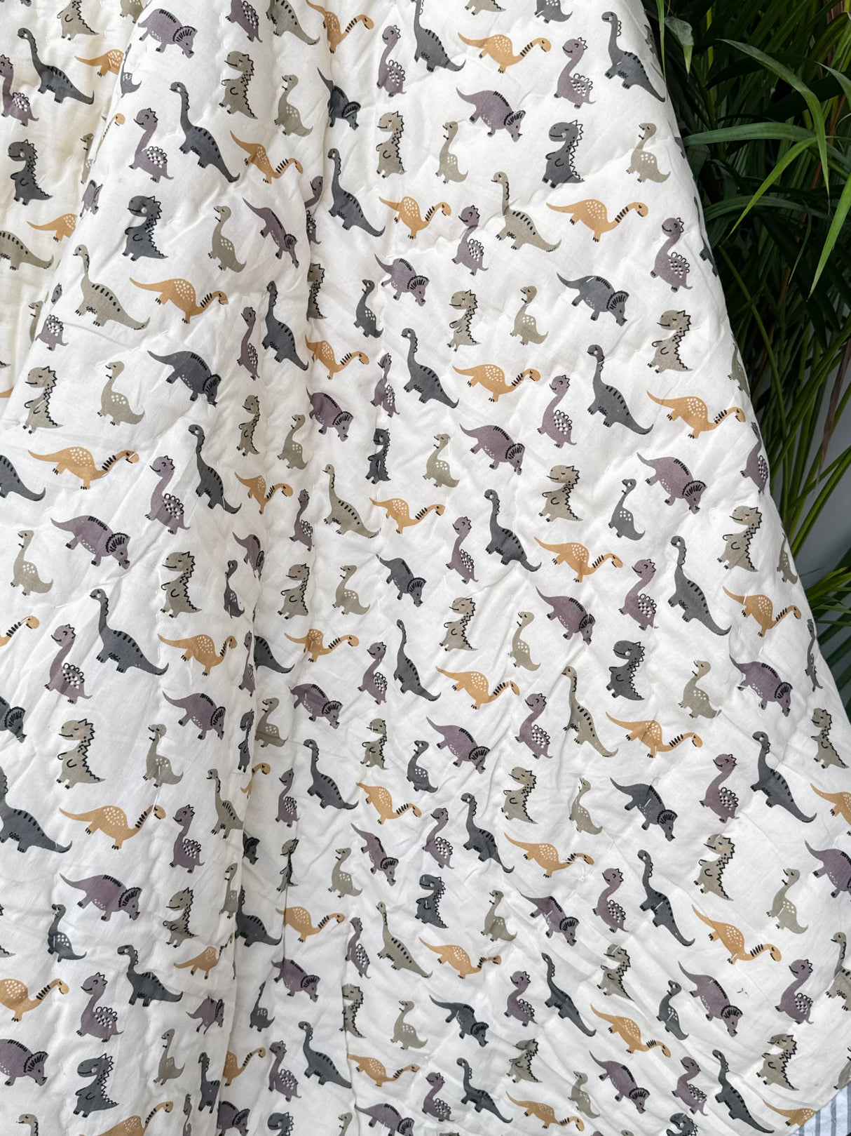 Dinosaur Chevron Kids Quilt