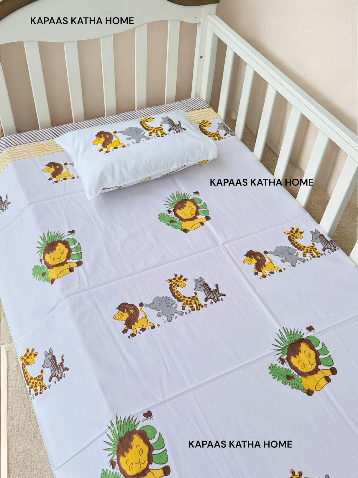 Lion King- Baby Cot Bedding (cot sheet, quilt, pillow, bolsters)