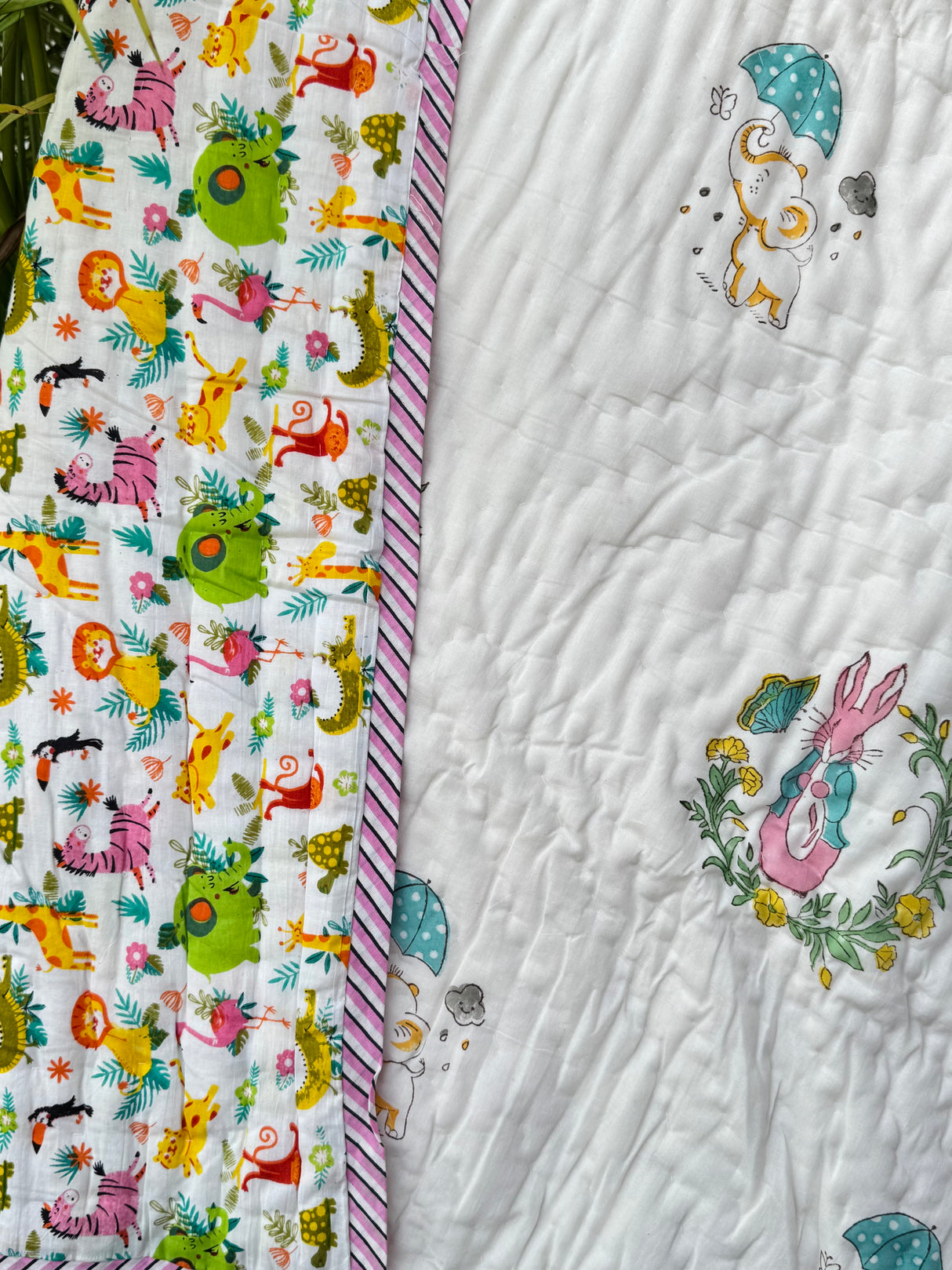 Peter Rabbit Jungle Kids Quilt Blockprint