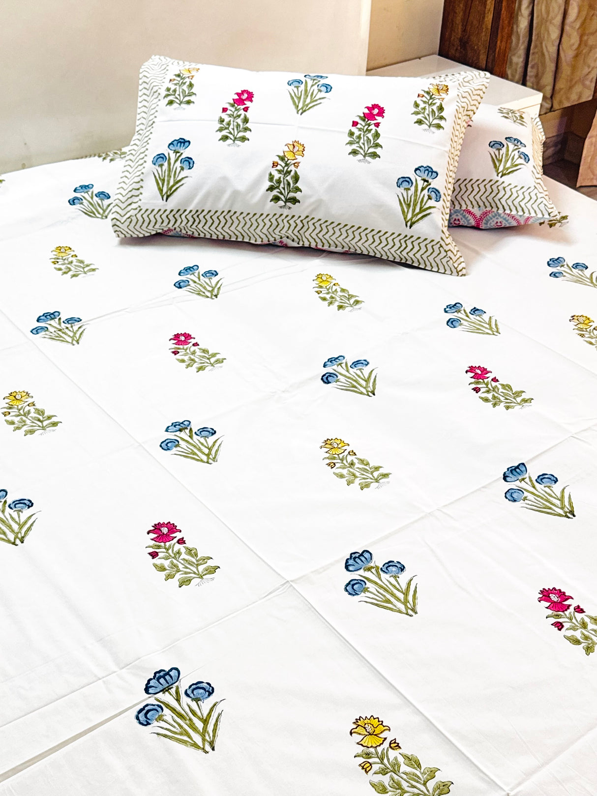 Blockprint Cotton Bedsheet