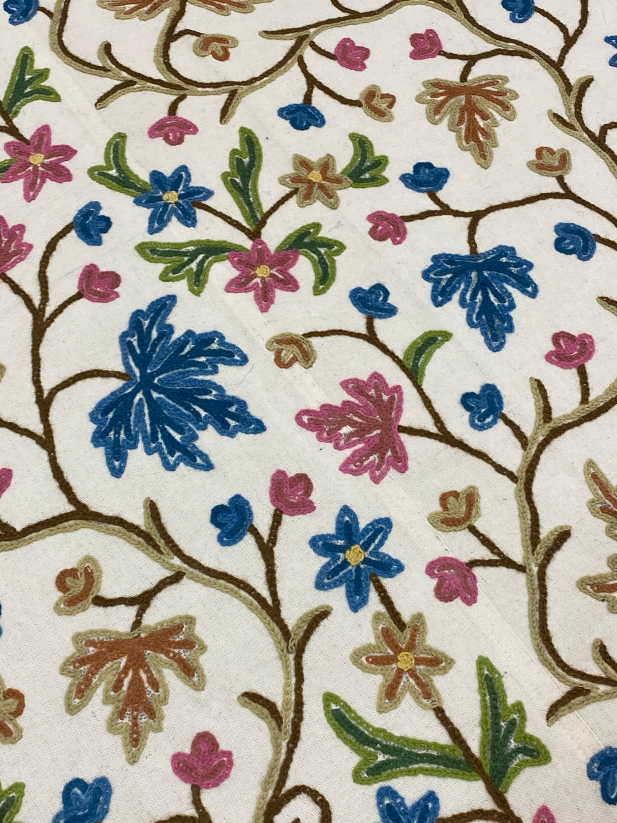 Kashmiri Embroidery Cotton Bedcover