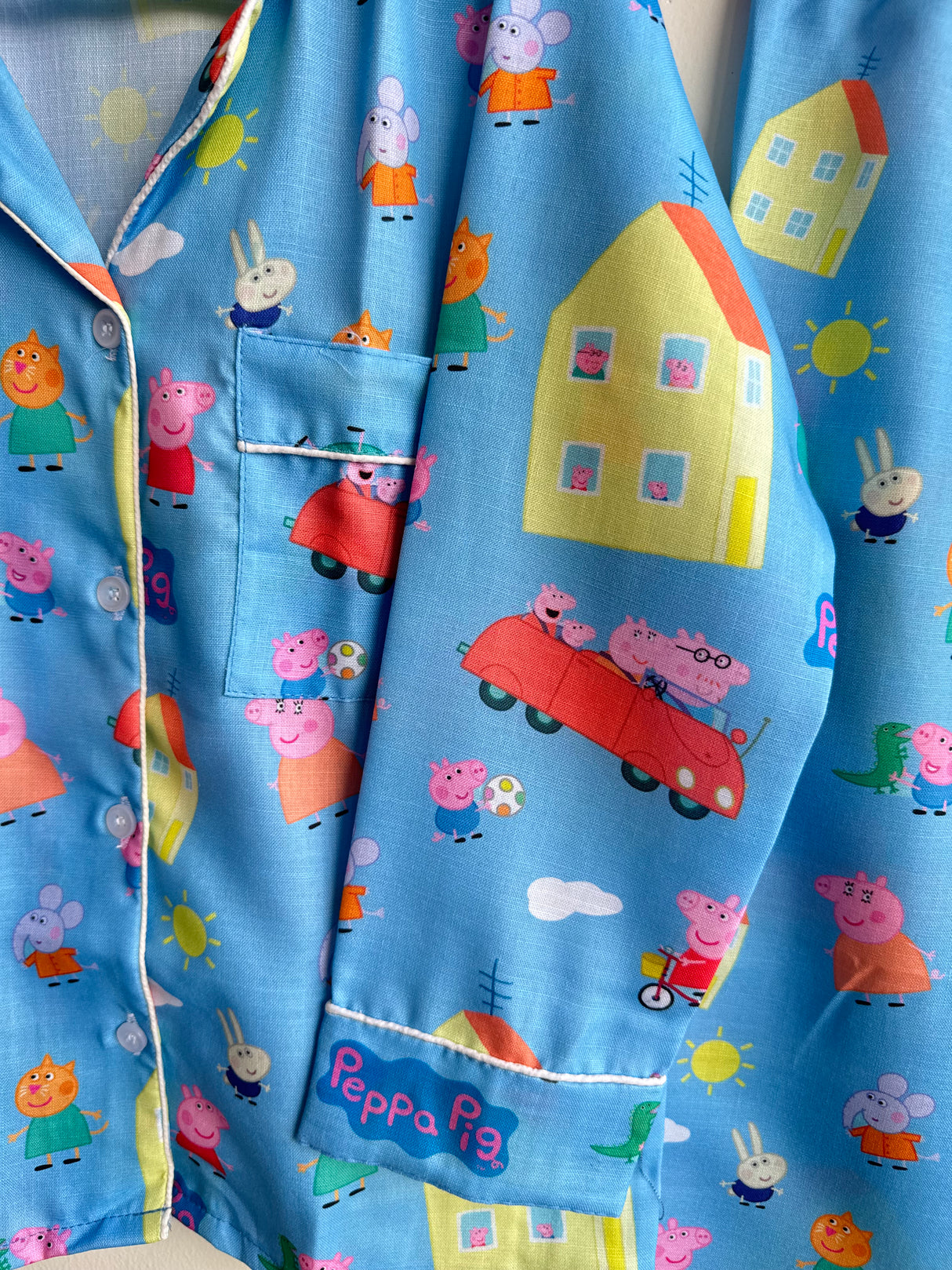 Blue Peppa Pig Family Kids Night Suit Set