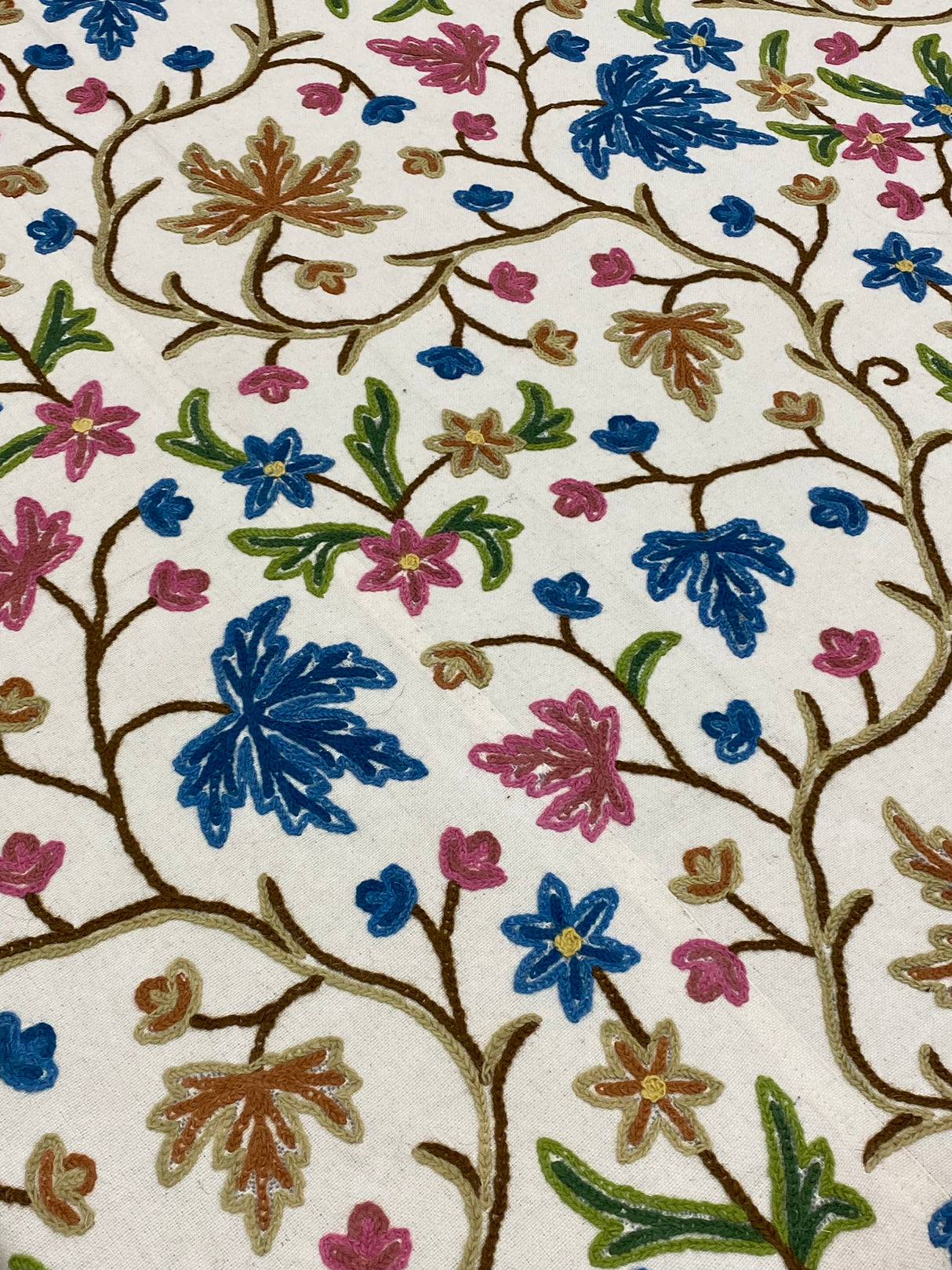 Kashmiri Embroidery Cotton Bedcover