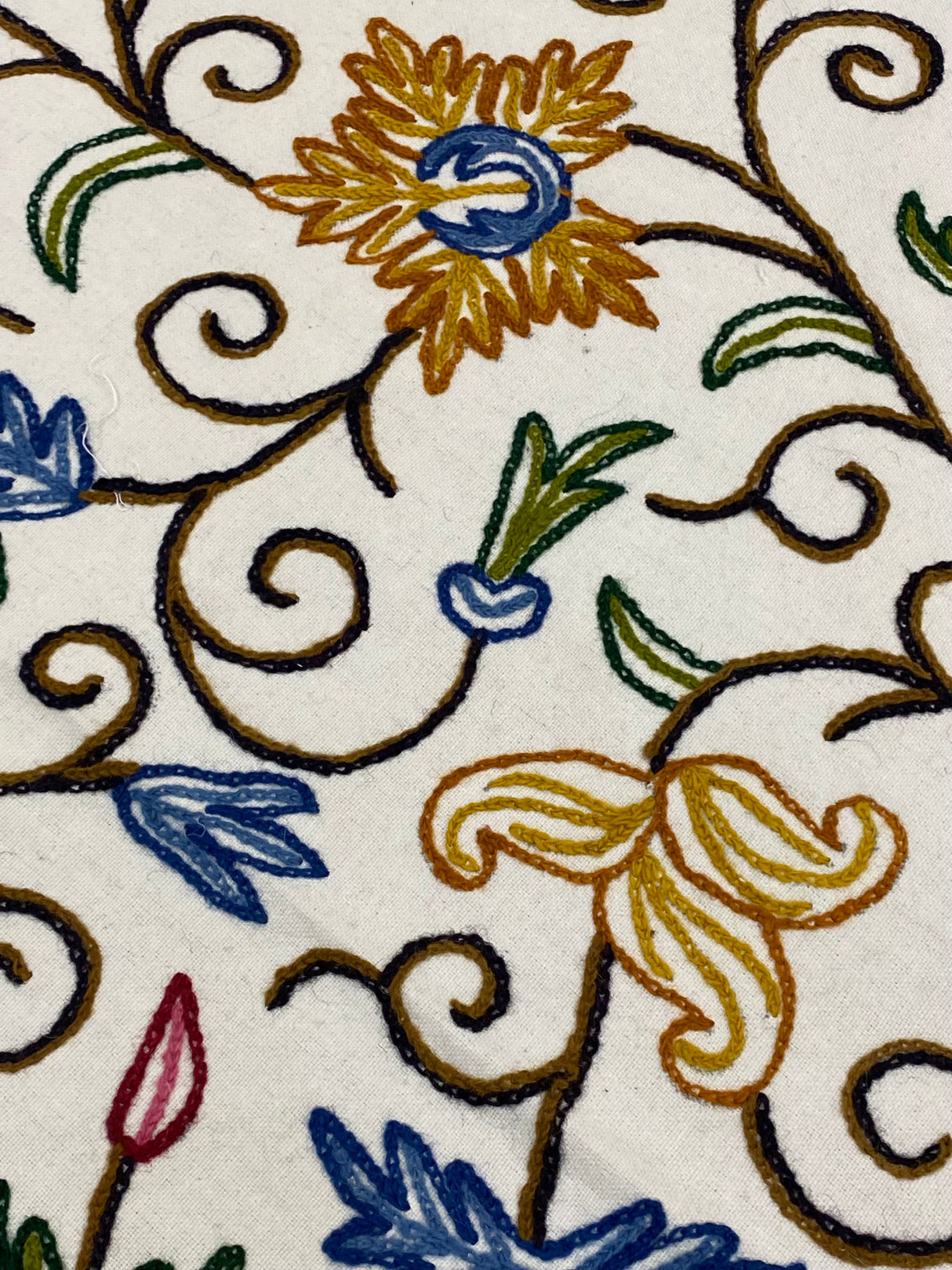 Kashmiri Embroidery Cotton Bedcover