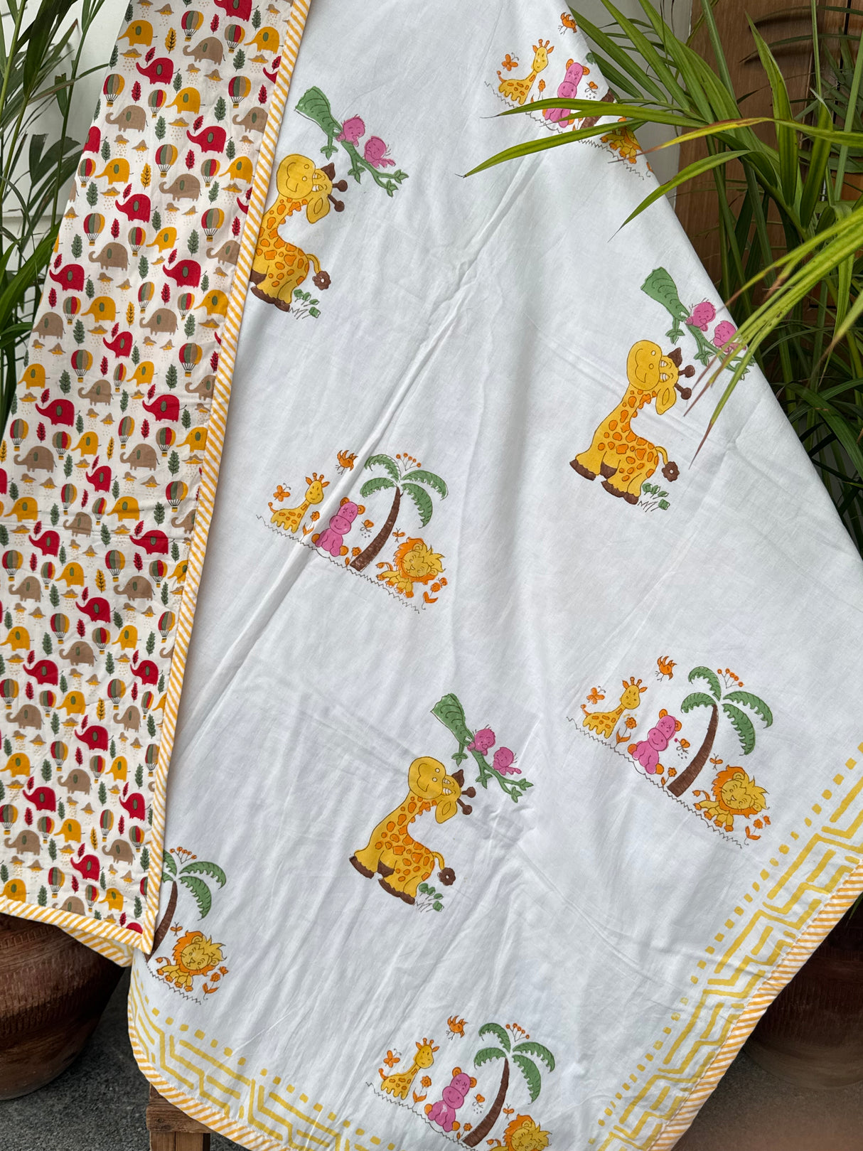 Zoo Animals- Layered Kids Blanket