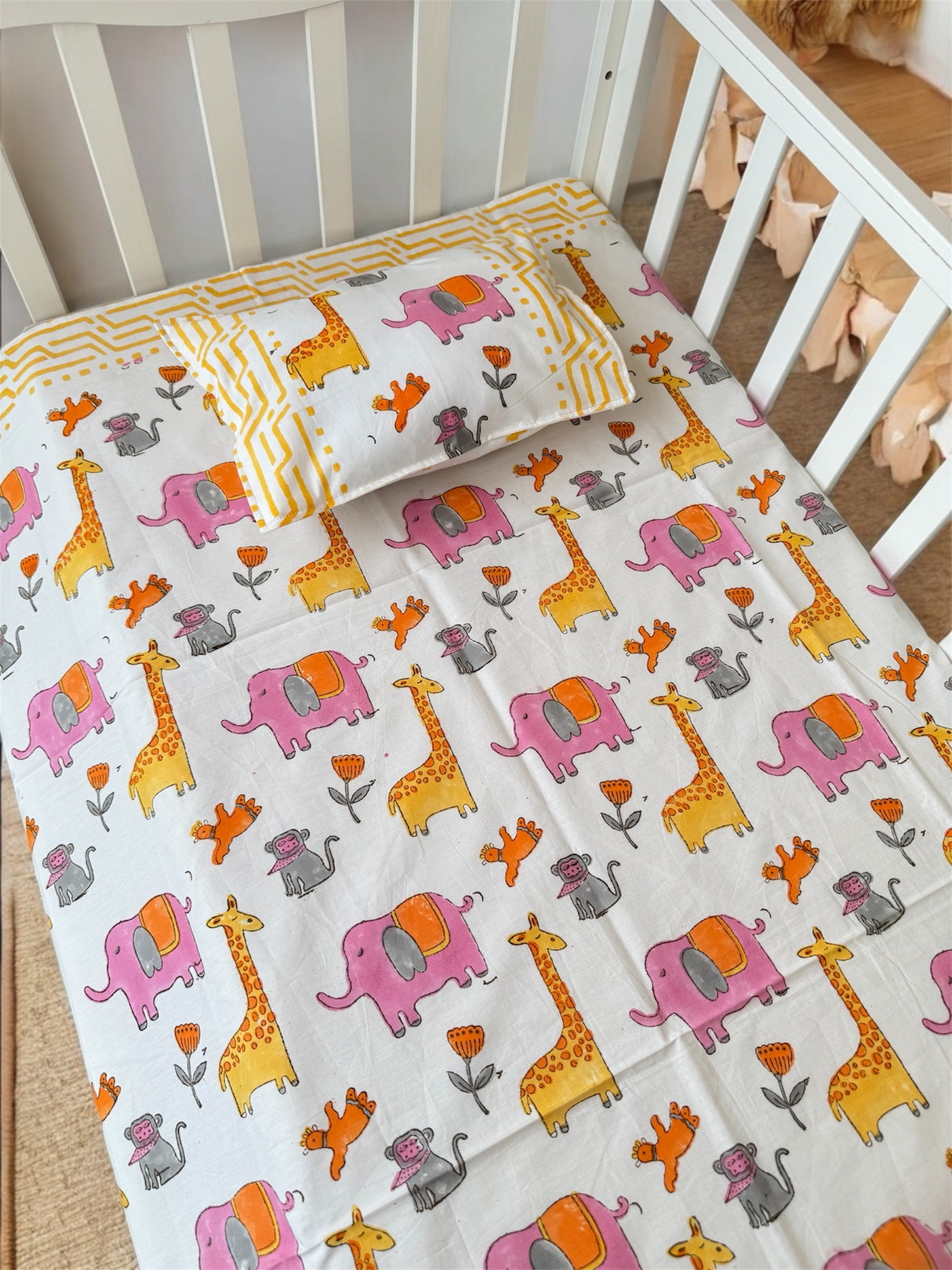 Baby essentials cot sheet for newborn