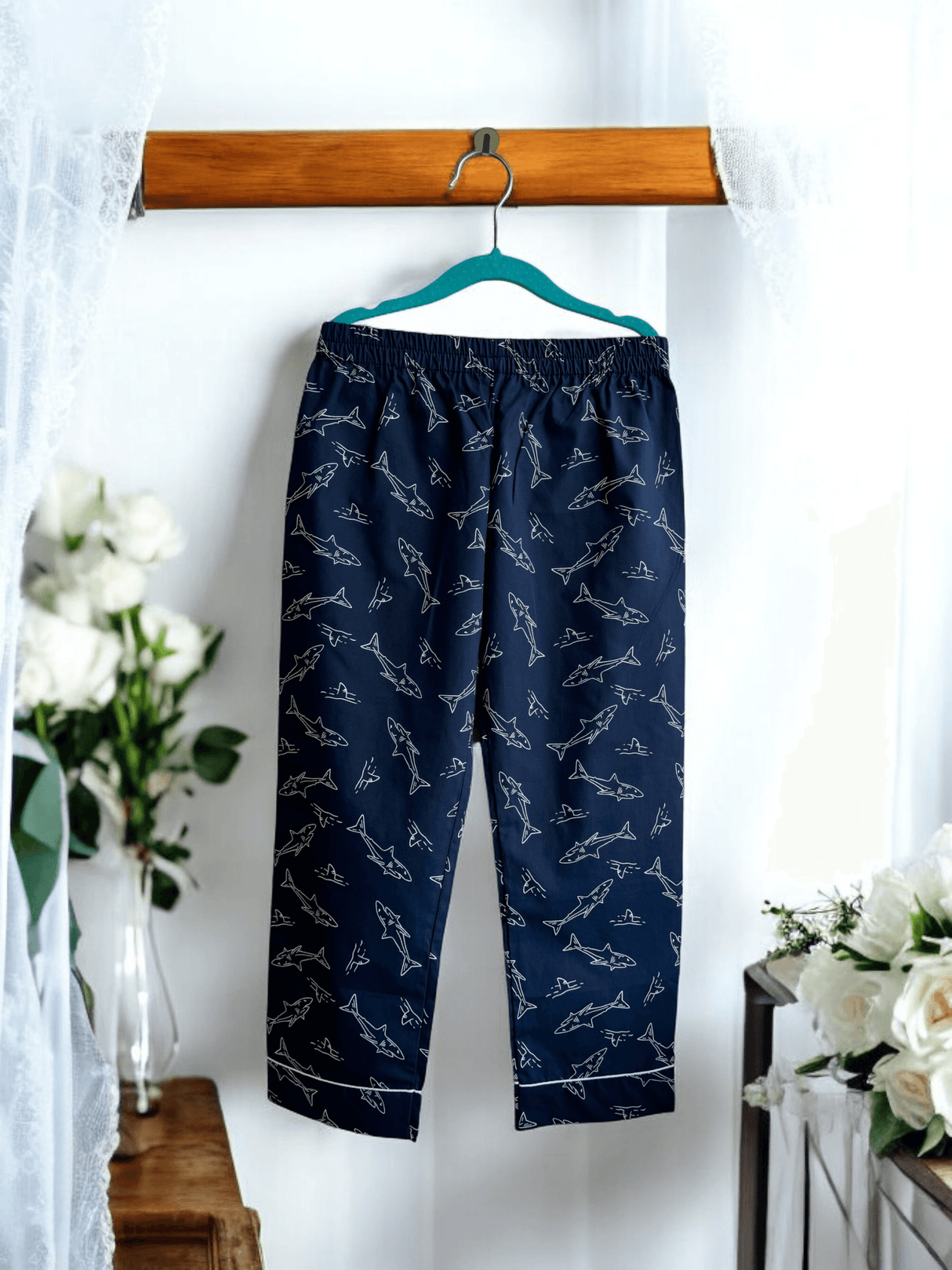 Blue Shark Kids Night Suit Set