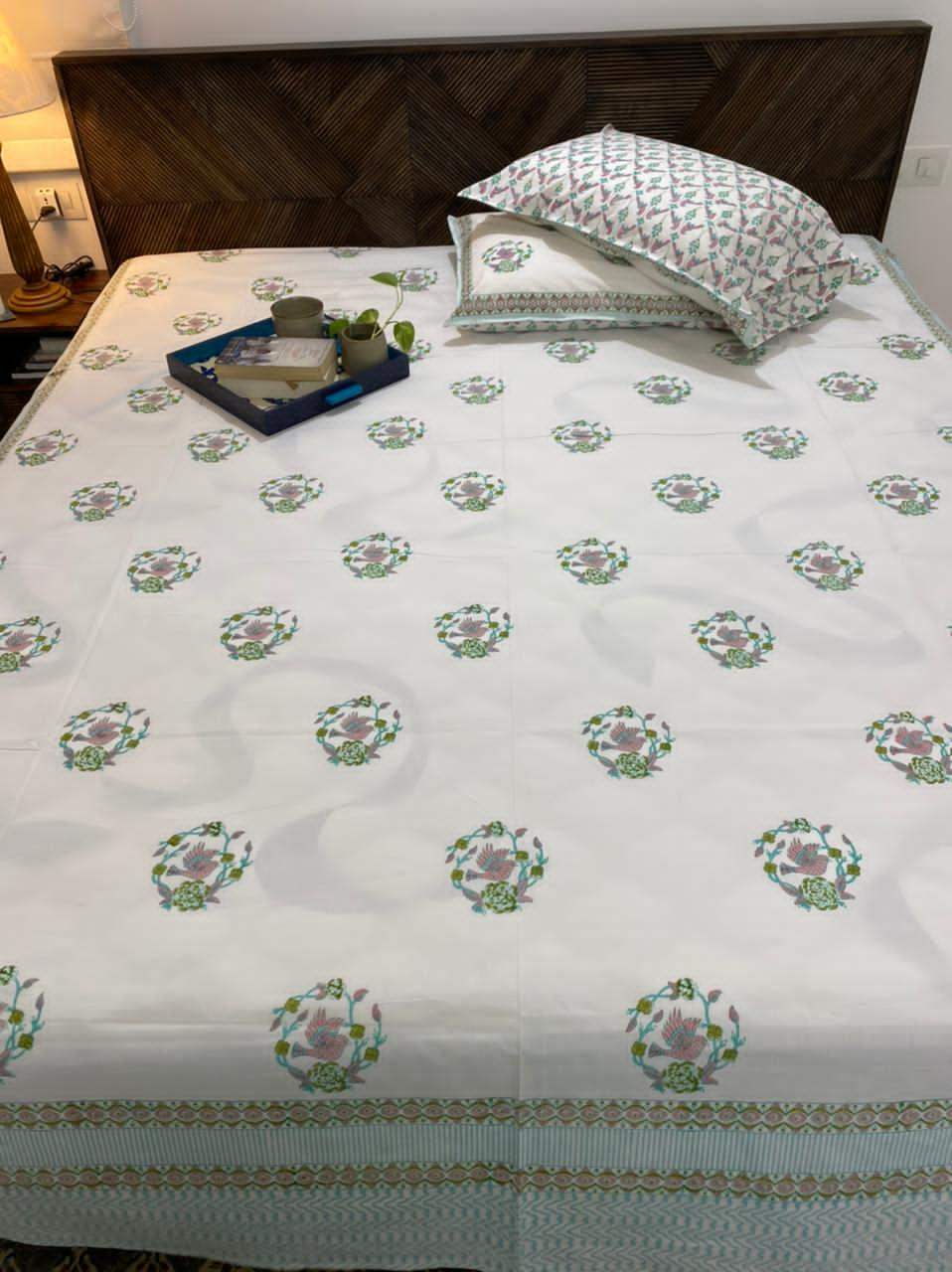 Boutique style cotton bedsheet for elegant home bedding