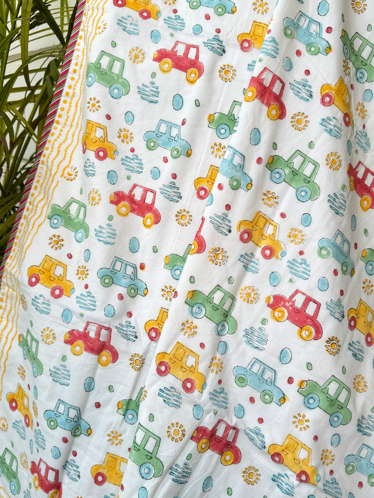 little-car-pattern-handcrafted-kids-cotton-blanket