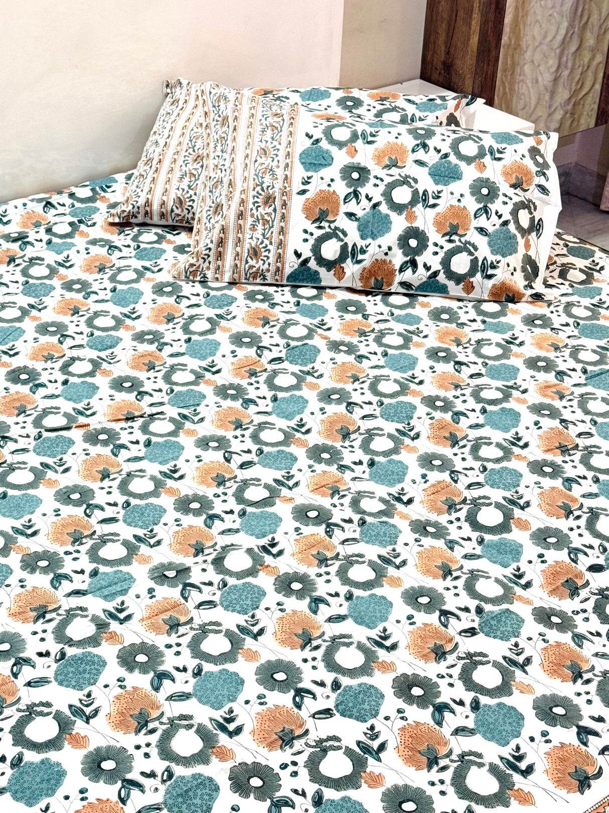 Blockprint Cotton Bedsheet