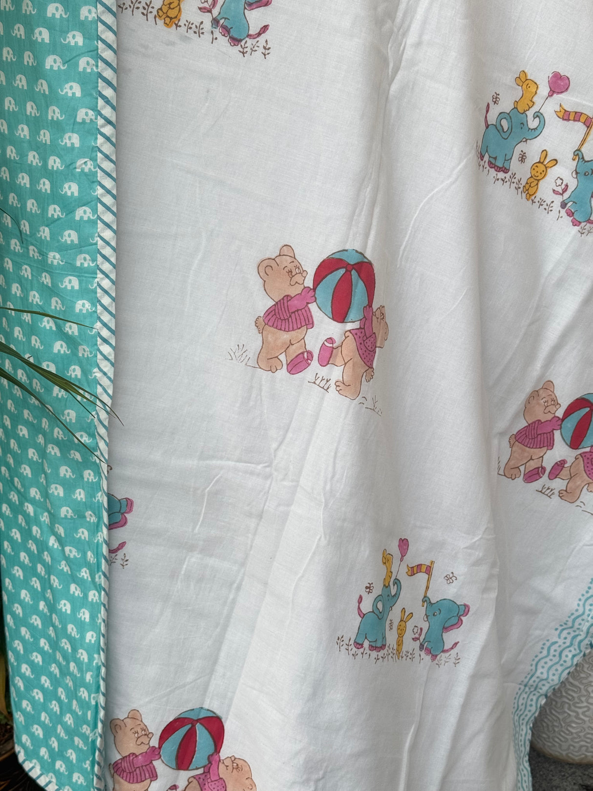 Elephants Circus Joy- Layered Kids Blanket