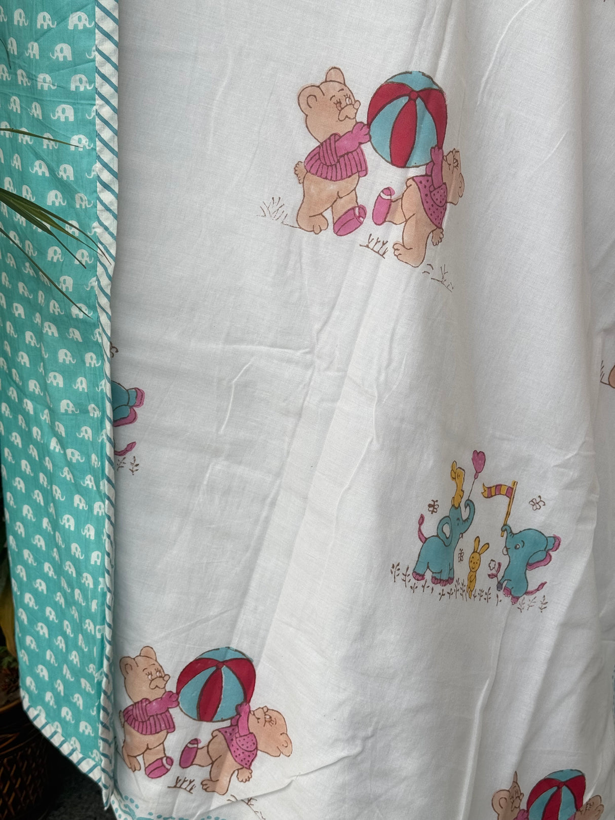 Elephants Circus Joy- Layered Kids Blanket