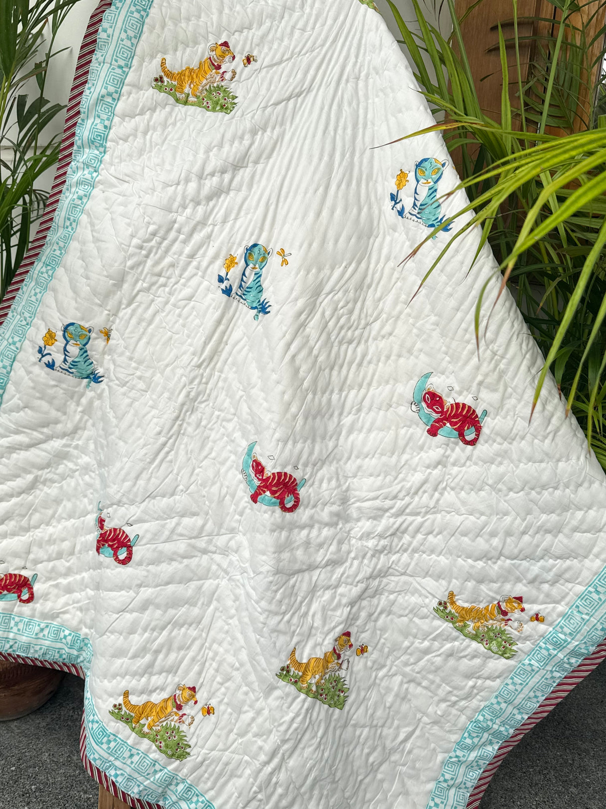 Tiger Quilt Blockprint Quilt