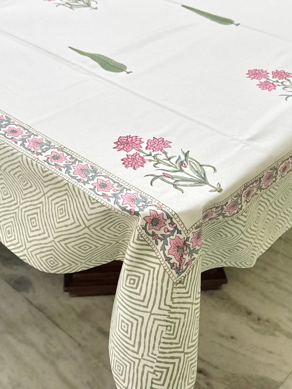 Blockprint Table Cloth 8 Seater (108*60 inches)
