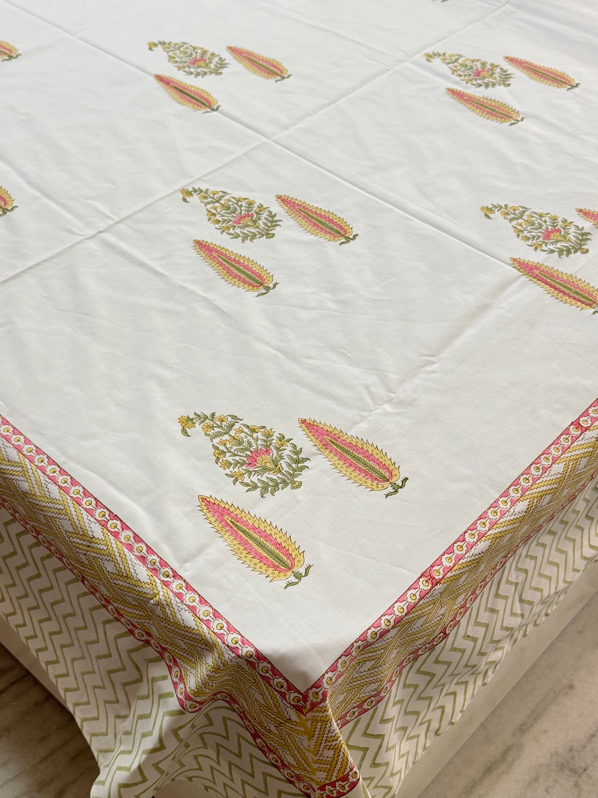 Blockprint Cotton Bedsheet