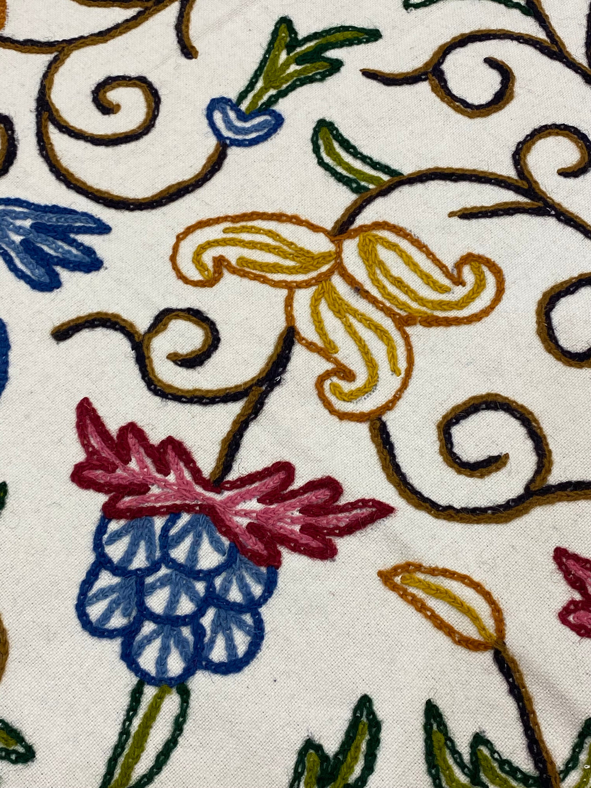 Kashmiri Embroidery Cotton Bedcover