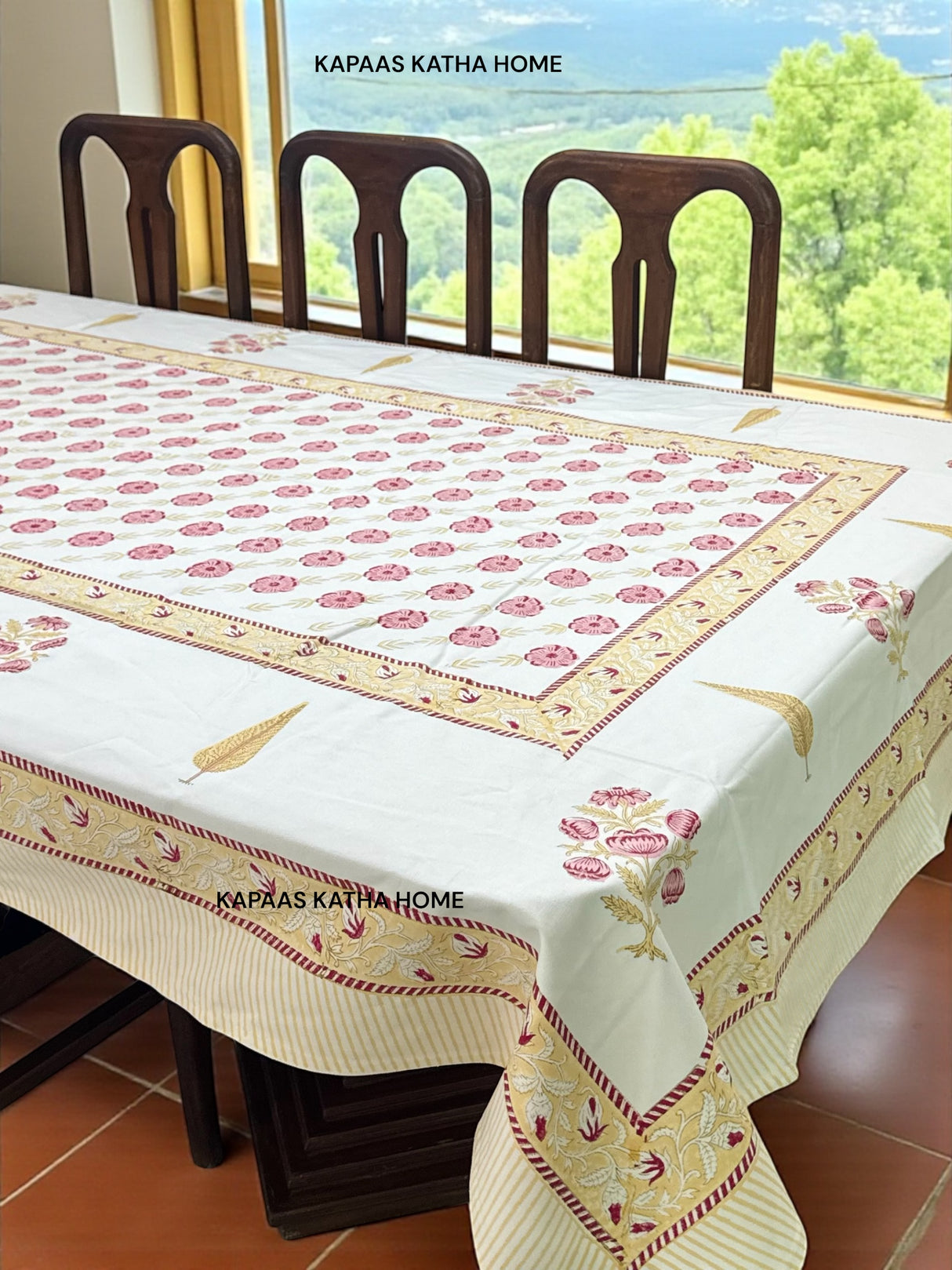 Blockprint Table Cloth 8 Seater (108*60 inches)