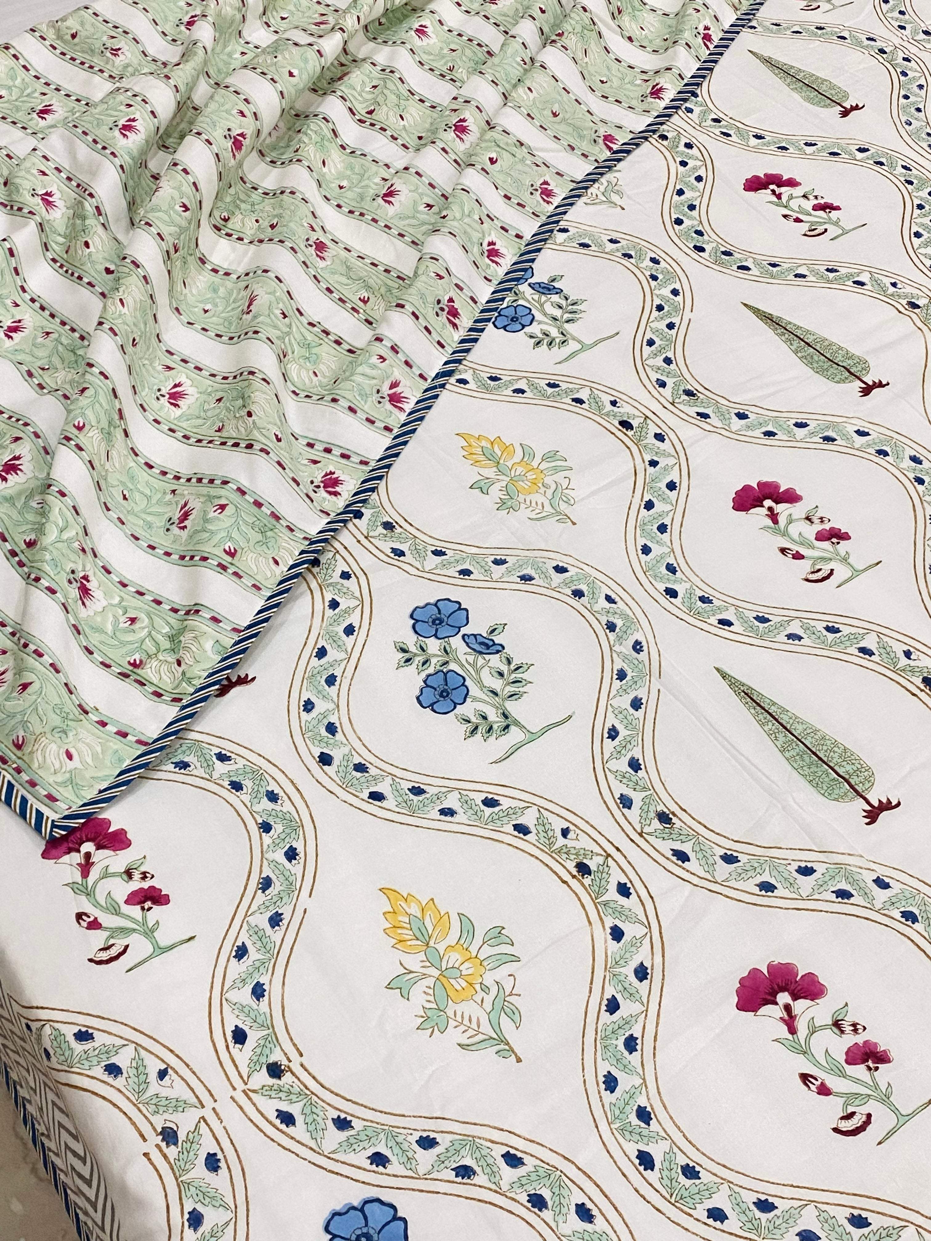 Blockprint Cotton Dohar- Double Size (90*108 inches)