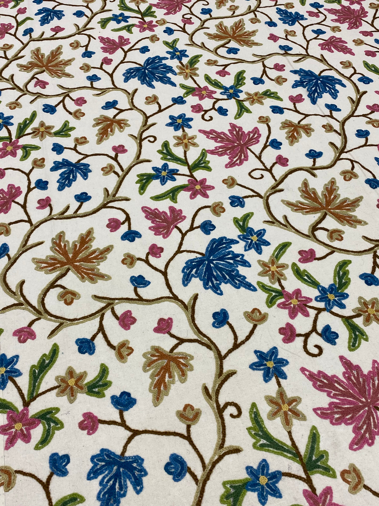 Kashmiri Embroidery Cotton Bedcover