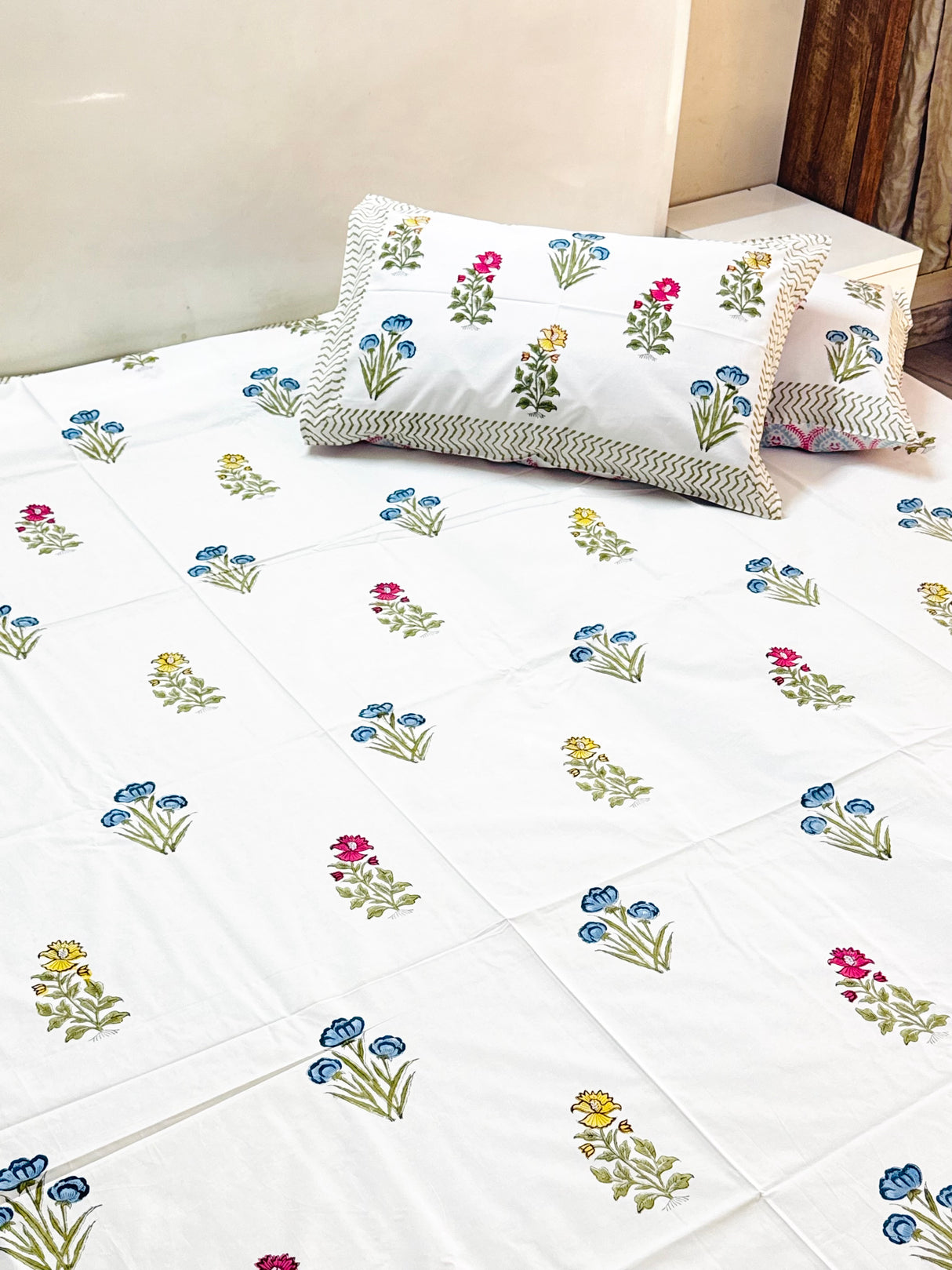Blockprint Cotton Bedsheet