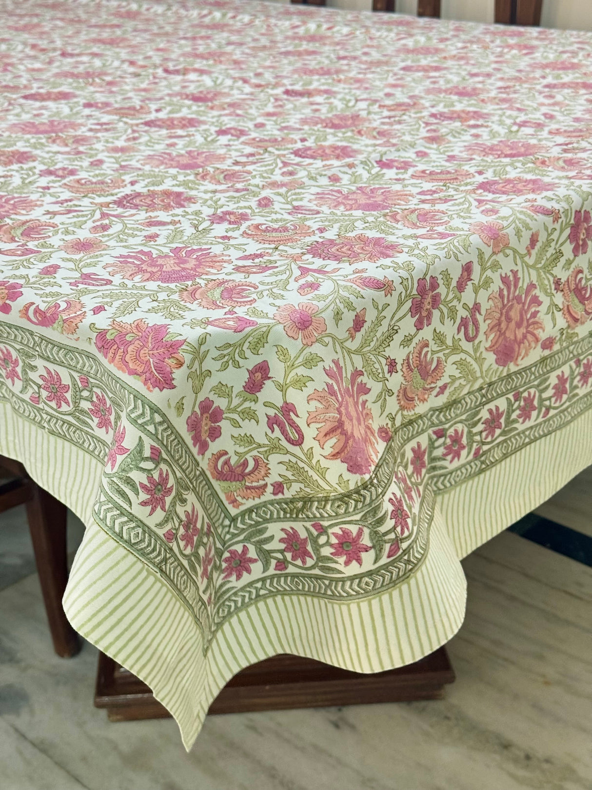 Blockprint Table Cloth 8 Seater (108*60 inches)