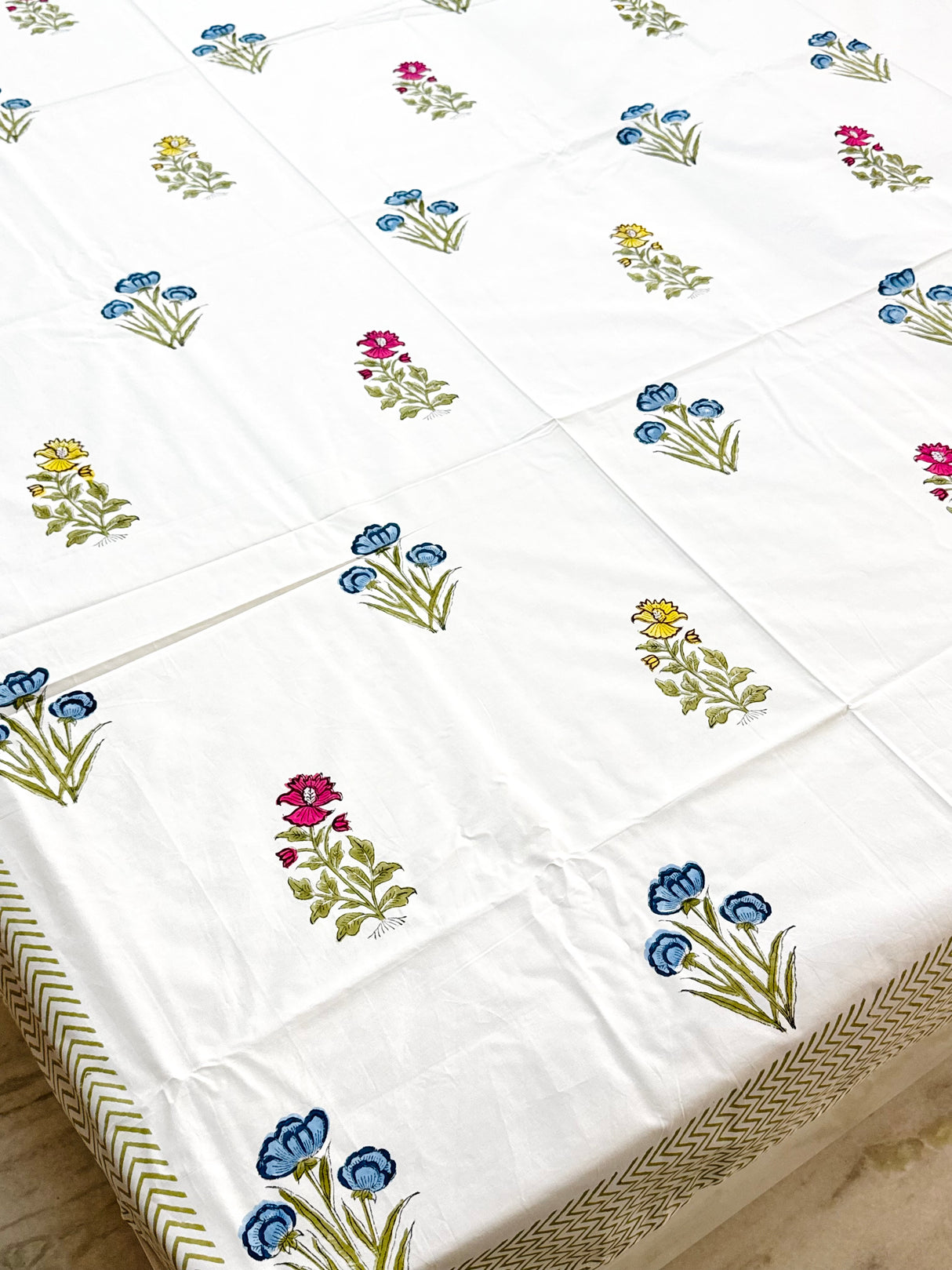 Blockprint Cotton Bedsheet