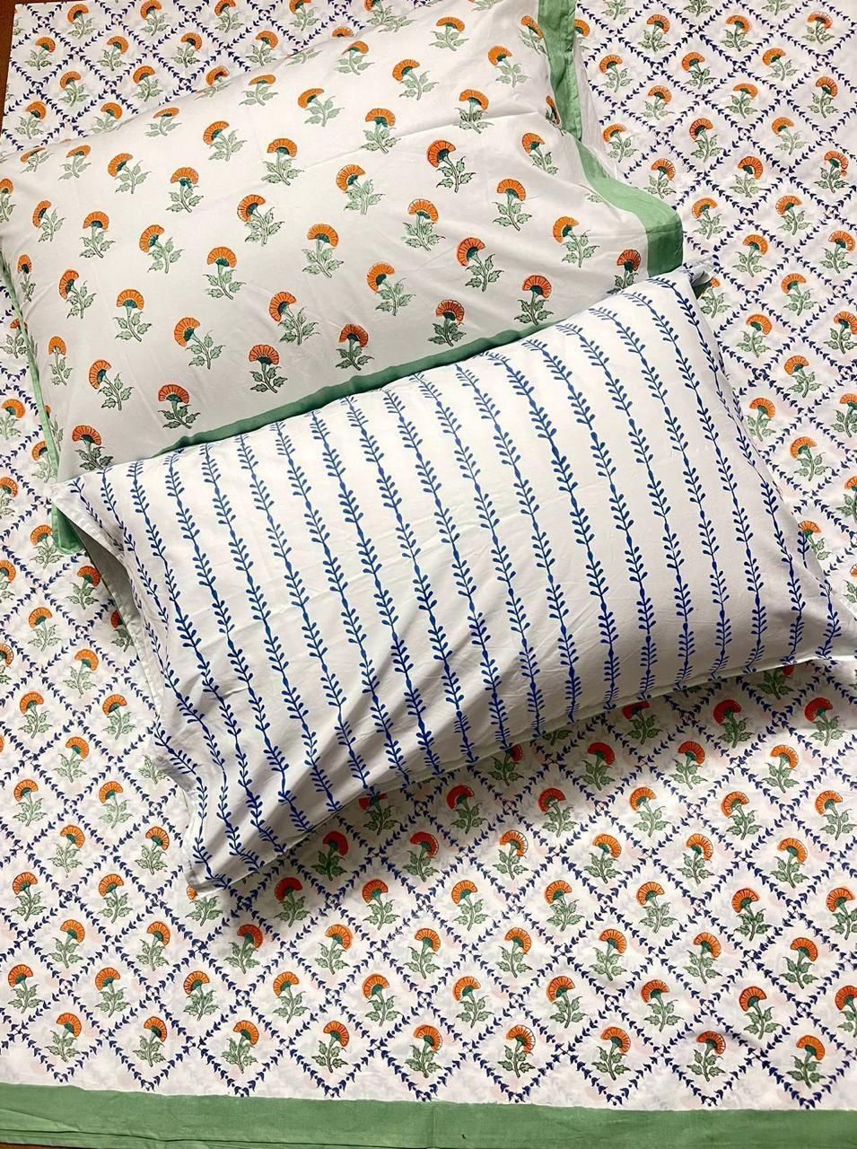 Blockprint Cotton Bedsheet