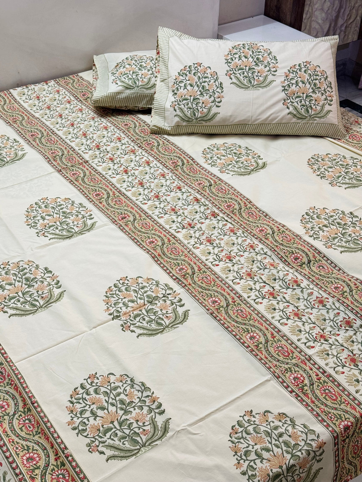 Blockprint Cotton Bedsheet