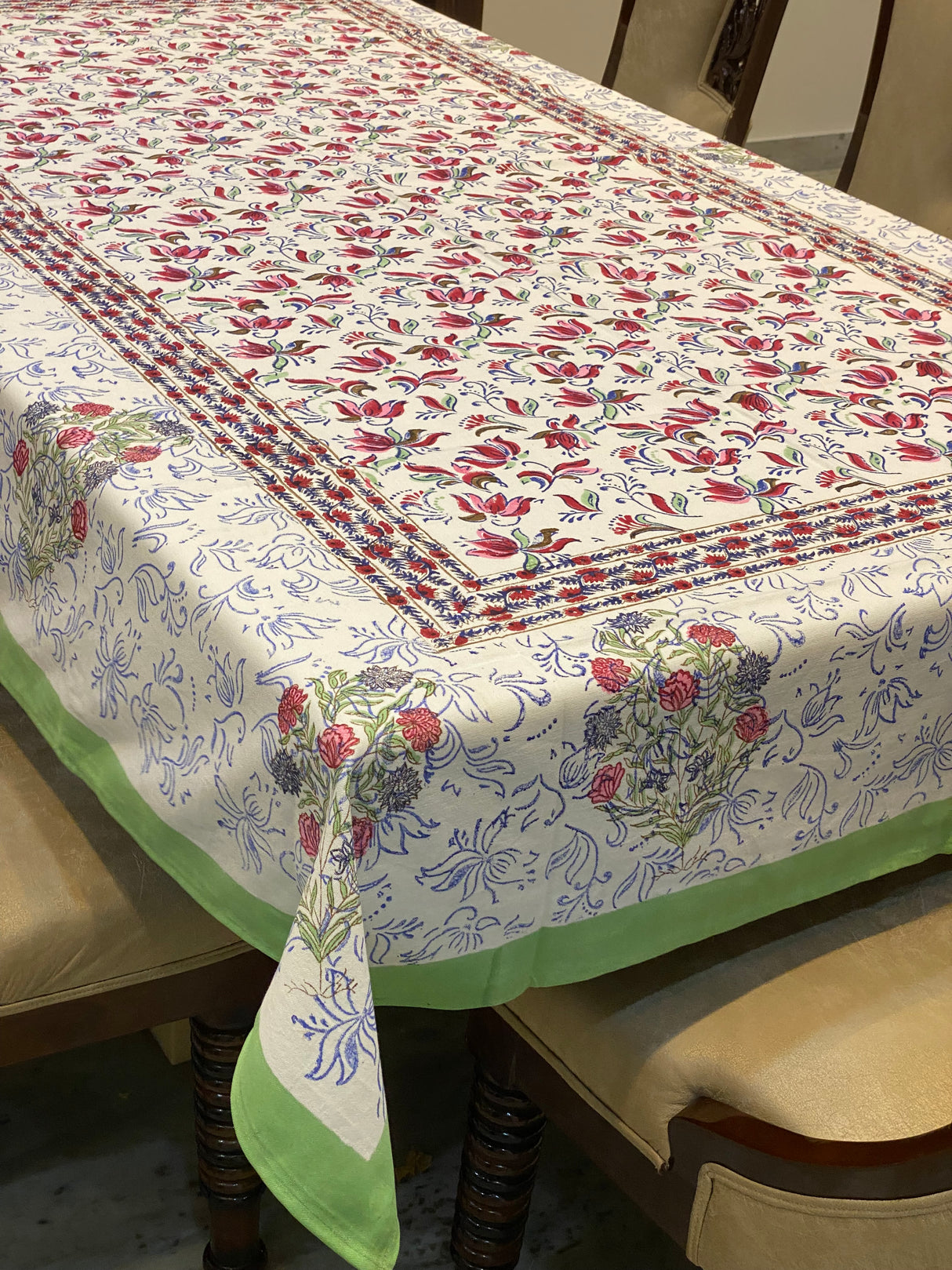 Blockprint Table Cloth 8 Seater (108*60 inches)