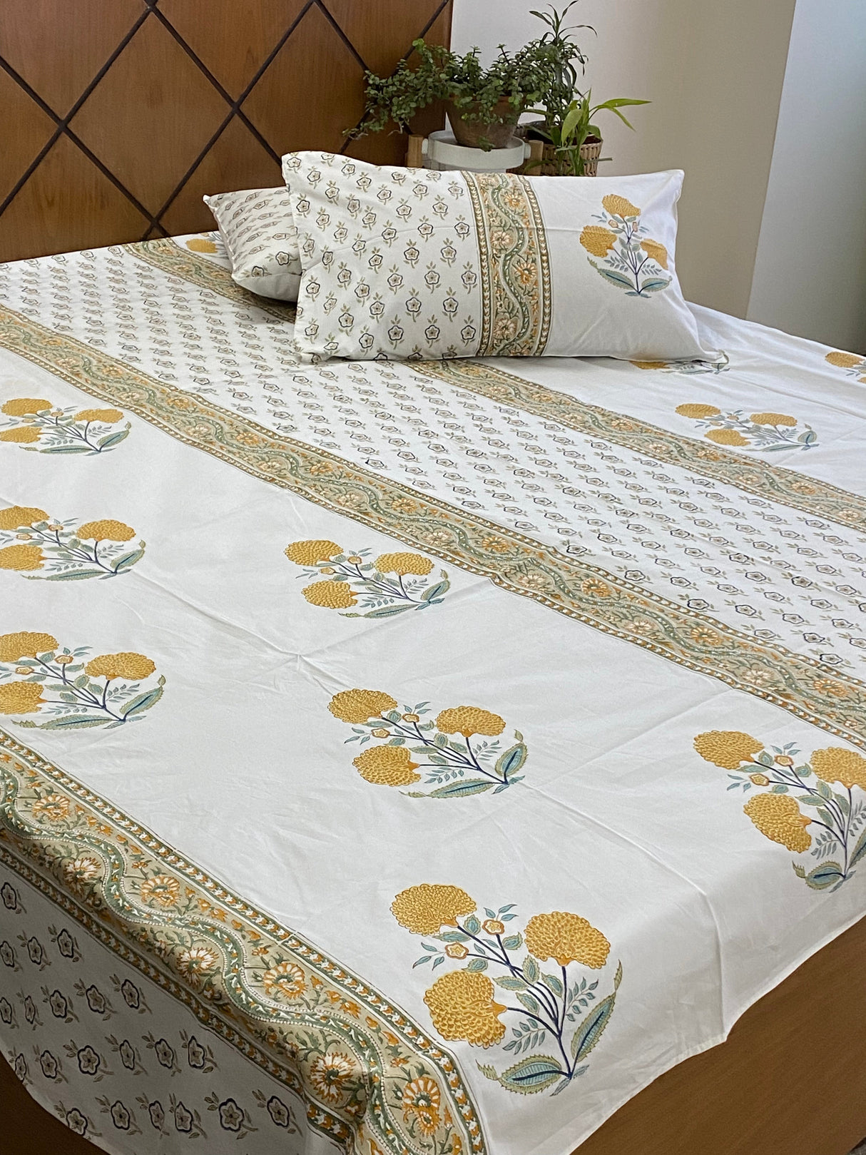 Blockprint Cotton Bedsheet