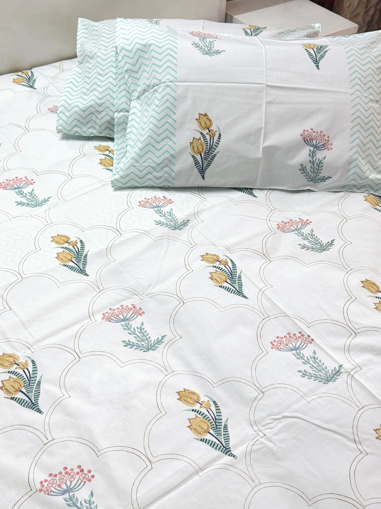 Blockprint Cotton Bedsheet