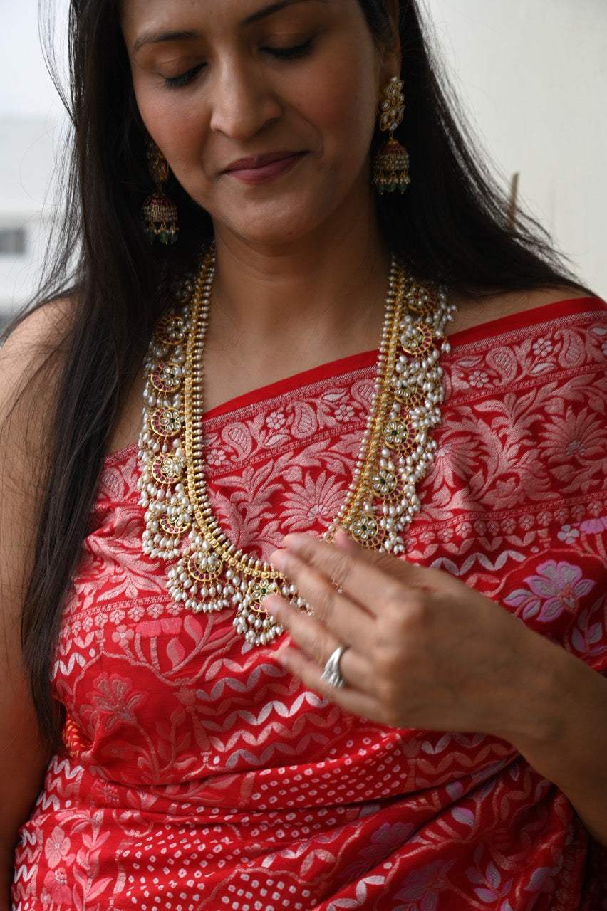 Echoes of the Deccan - Handcrafted 92.5 Silver Gutta Pusalu and Jhumka Earrings