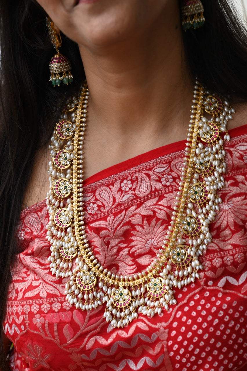 Echoes of the Deccan - Handcrafted 92.5 Silver Gutta Pusalu and Jhumka Earrings